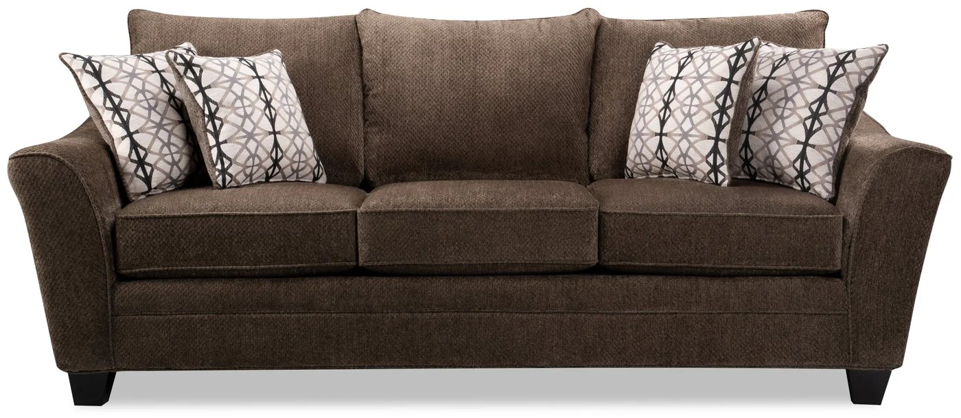 Sherwood Chenille Sofa - Brown - Image 3