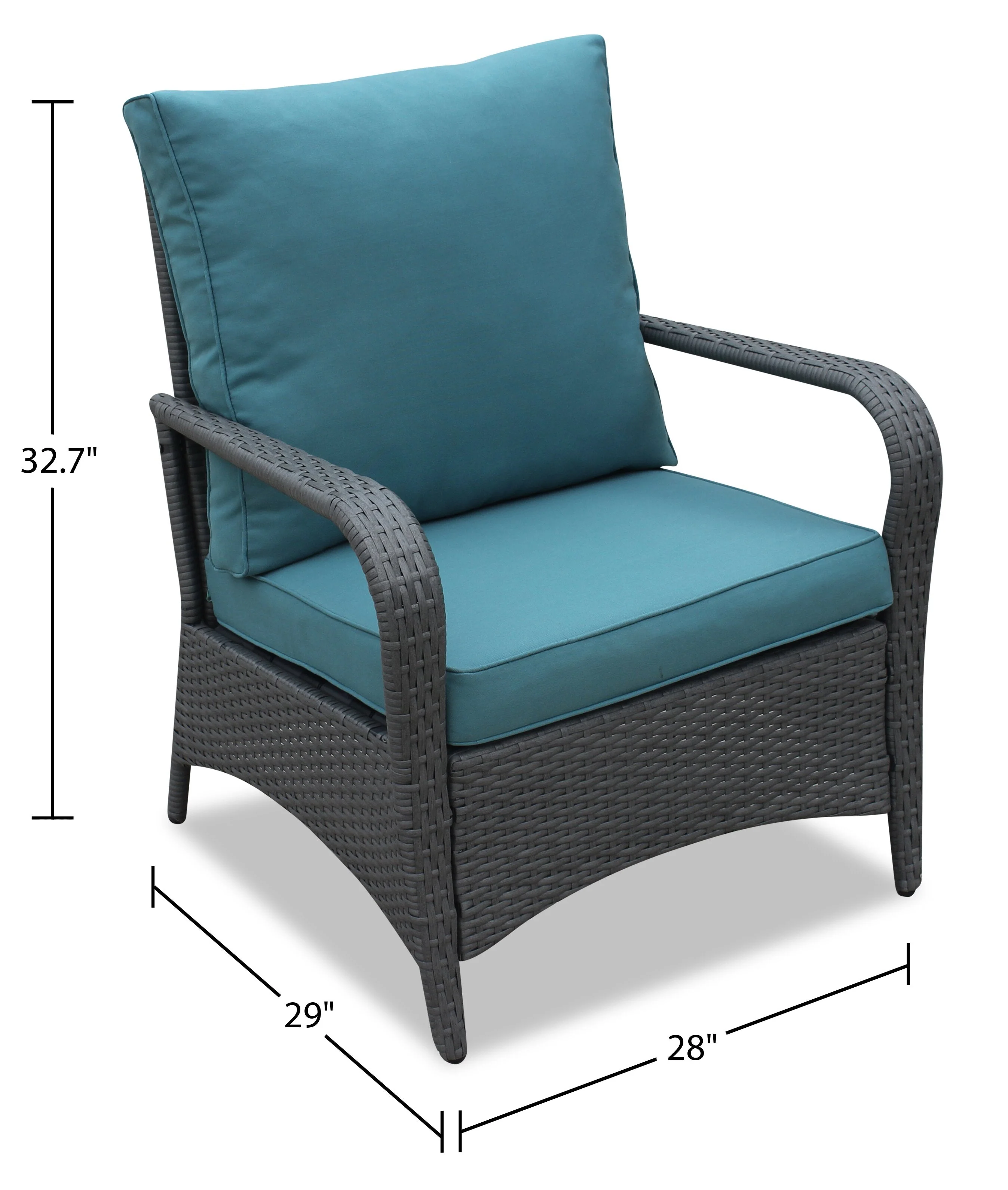Singapore 4-Piece Conversation Set - Blue - Image 11
