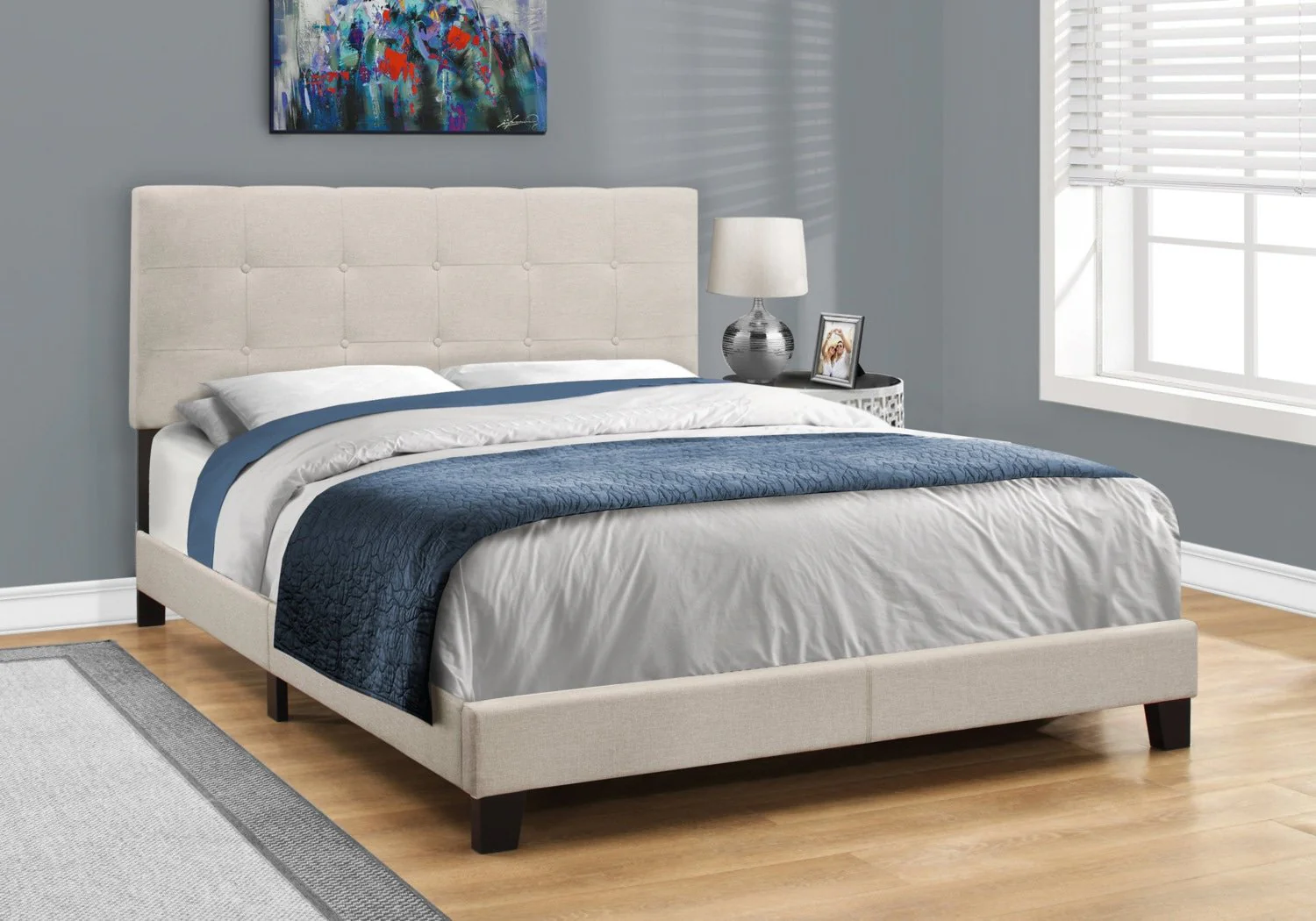 Smylie Queen Bed - Beige - Image 2