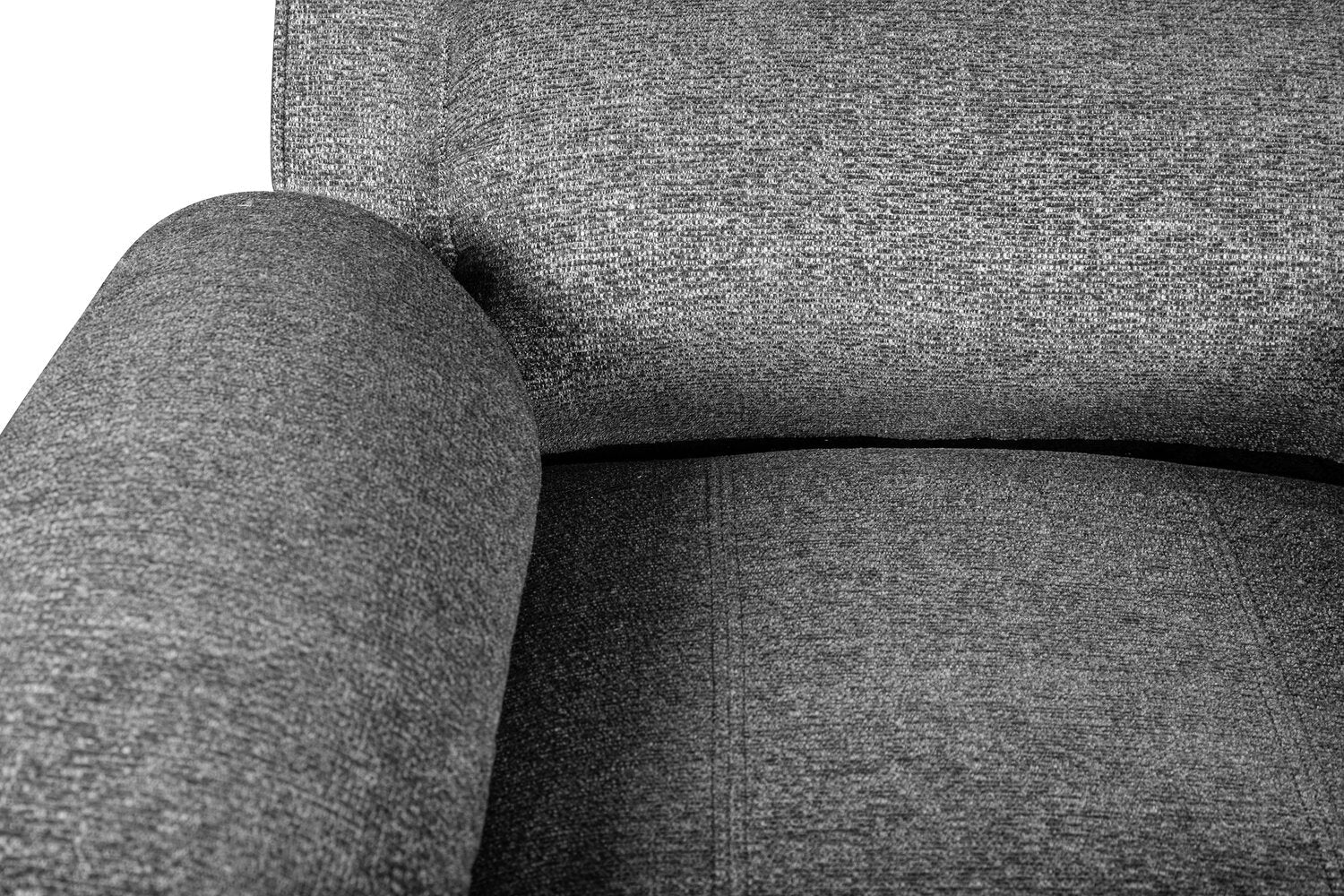 Stephen Chenille Power Recliner - Grey - Image 8