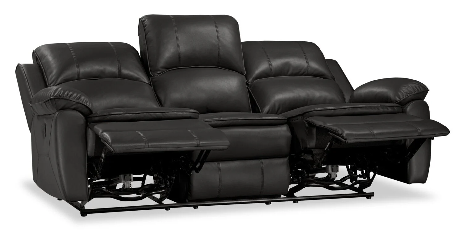 Stephen Leath-Aire Power Reclining Sofa - Grey - Image 4