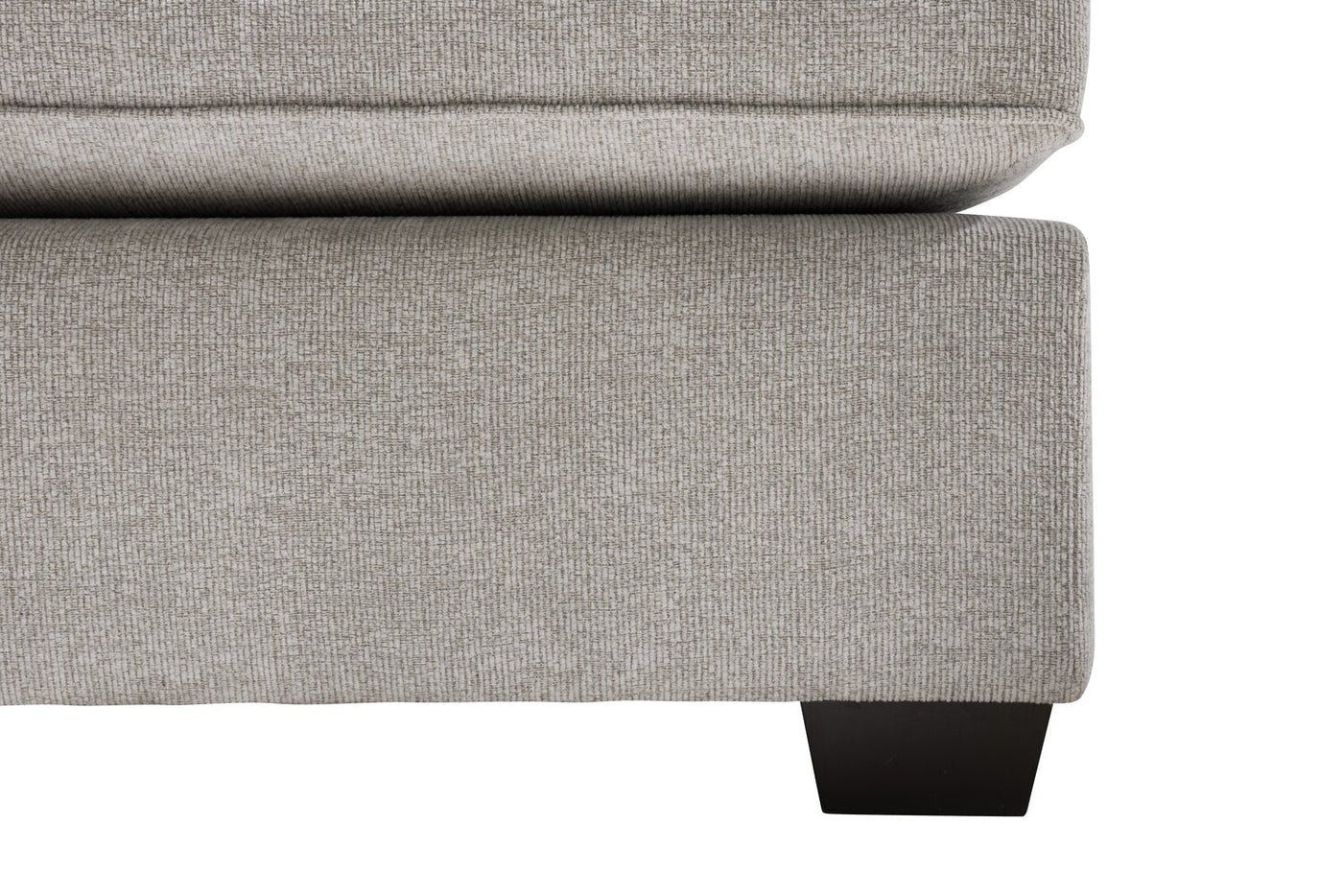 Stratford 2-Piece Brushed Linen-Look Fabric Right-Facing Sectional - Beige - Image 14
