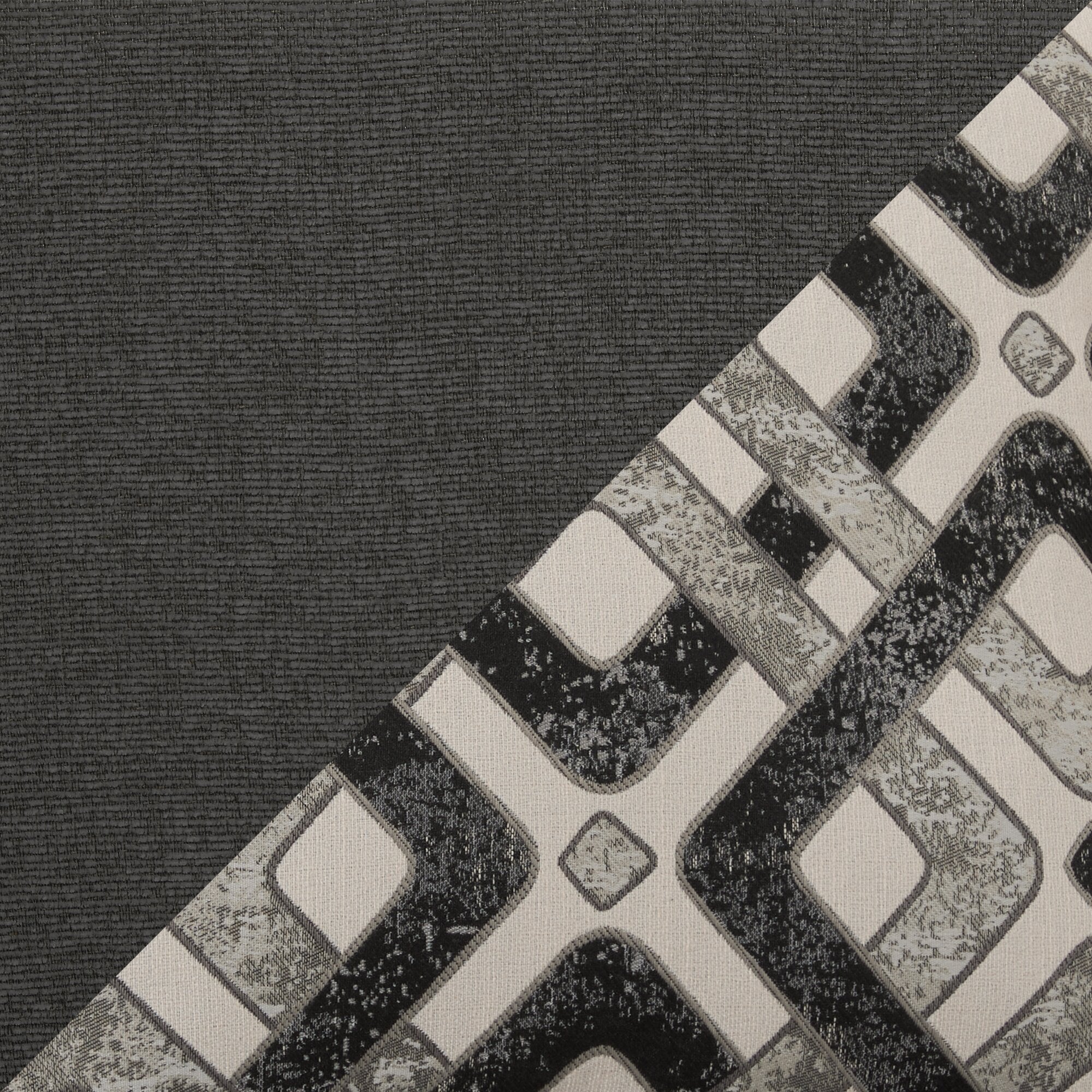 Stratford 2-Piece Brushed Linen-Look Fabric Right-Facing Sectional - Charcoal - Image 6