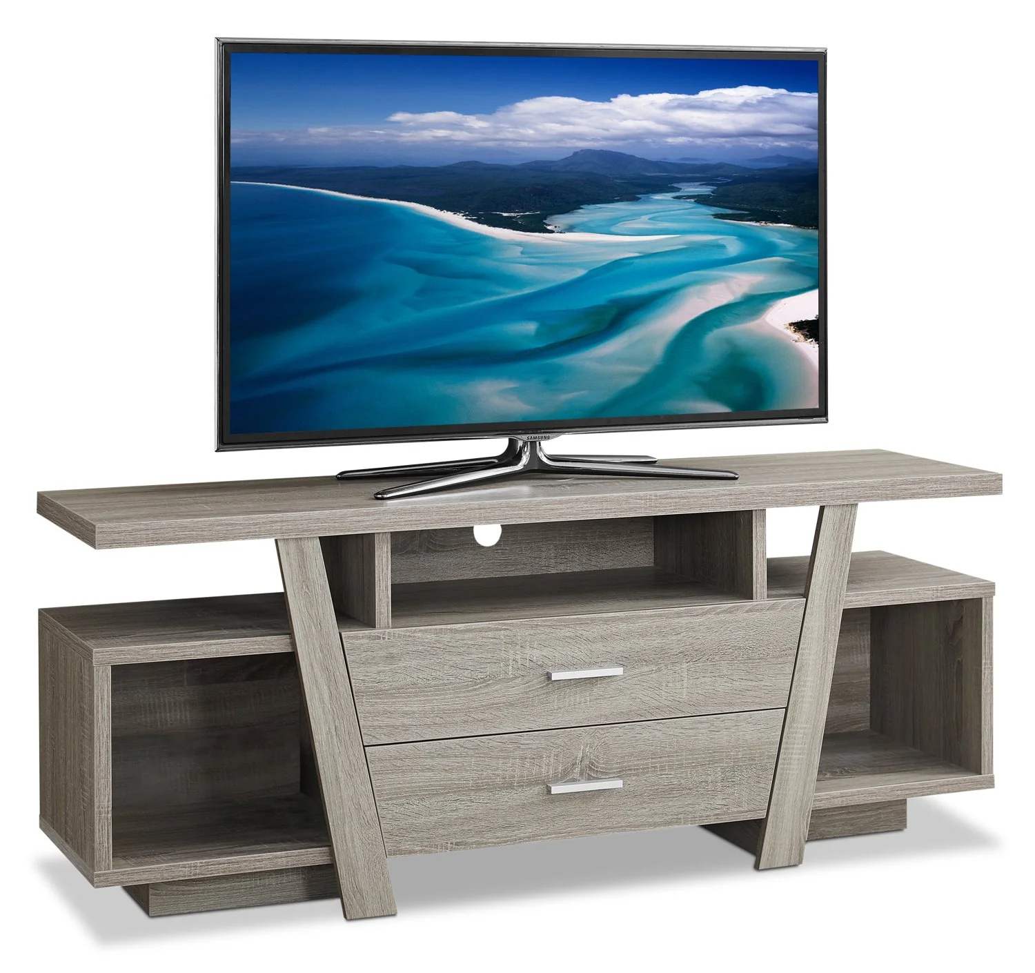 Sybill 60" TV Stand - Dark Taupe - Image 2