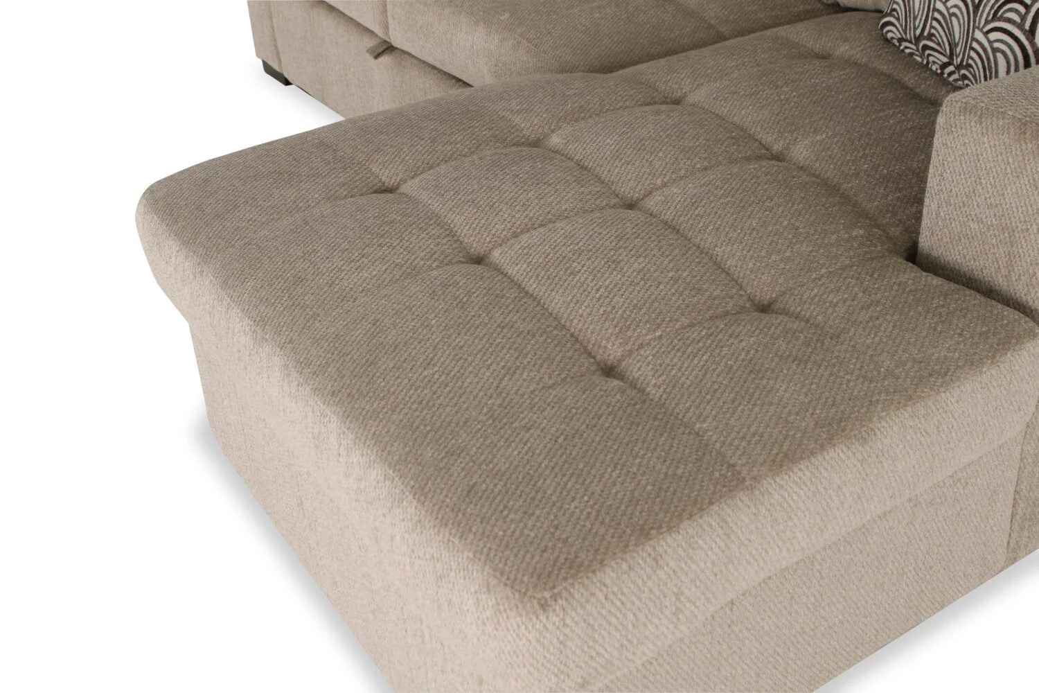 Tales 2-Piece Right-Facing Chenille Sleeper Sectional Sofa - Platinum - Image 12
