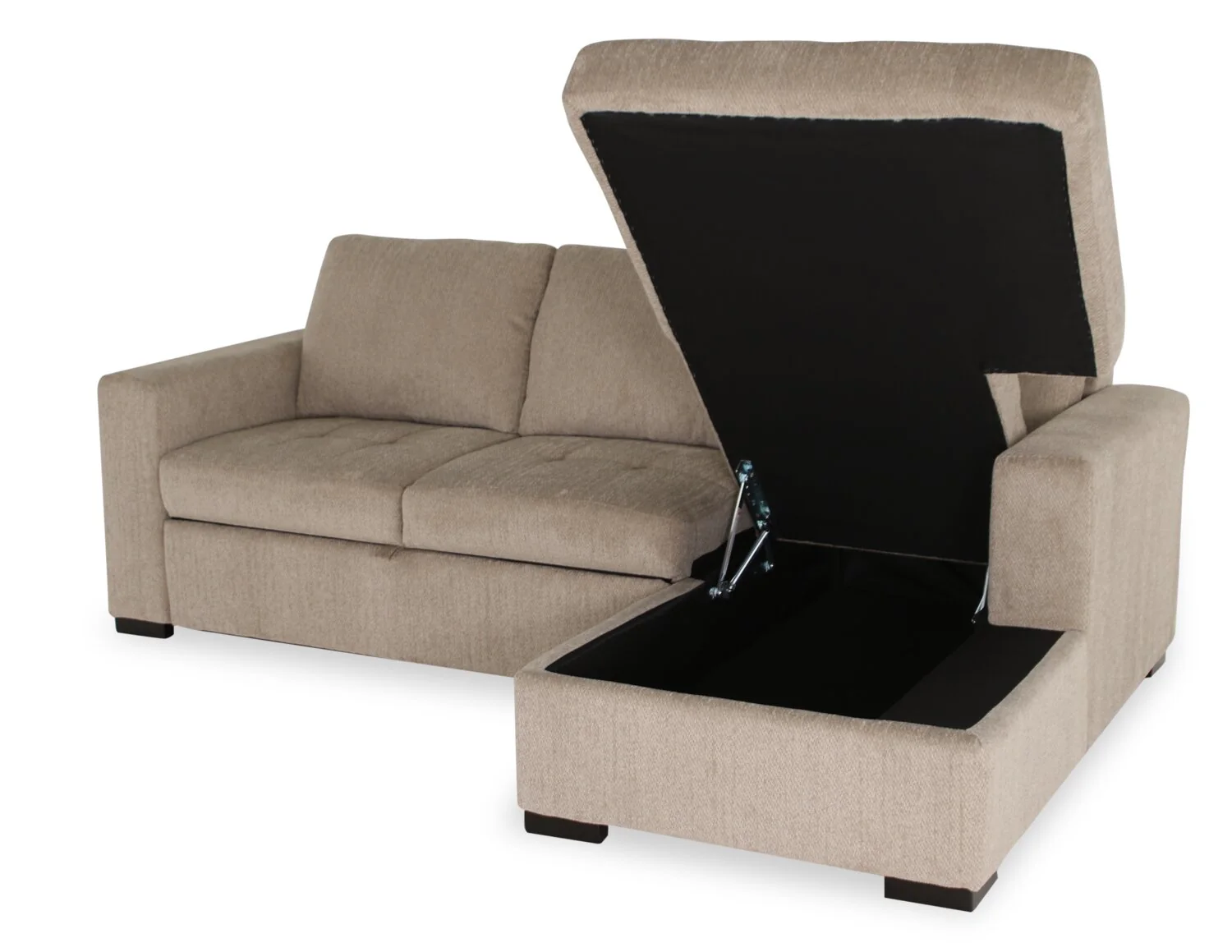 Tales 2-Piece Right-Facing Chenille Sleeper Sectional Sofa - Platinum - Image 2