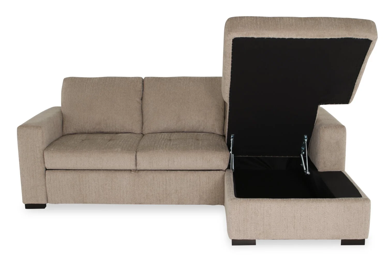 Tales 2-Piece Right-Facing Chenille Sleeper Sectional Sofa - Platinum - Image 4