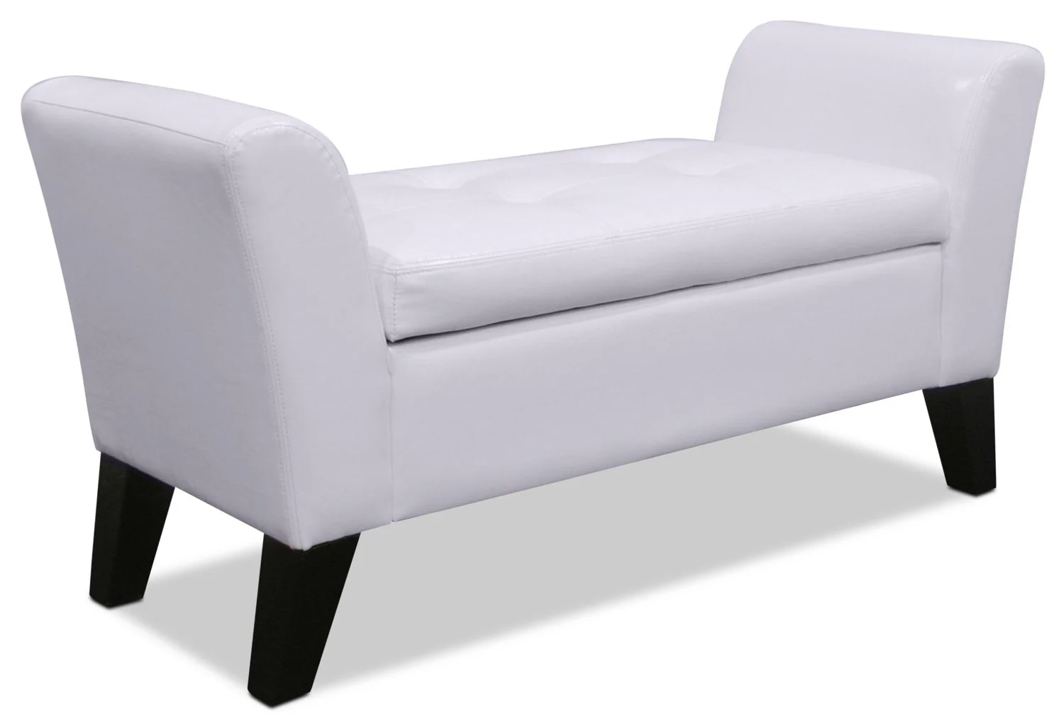 Tarbert Storage Ottoman - White