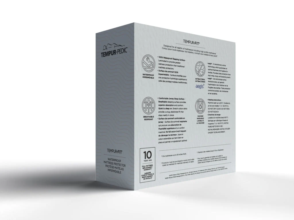 TEMPUR-Fit Twin XL Waterproof Mattress Protector - Image 2