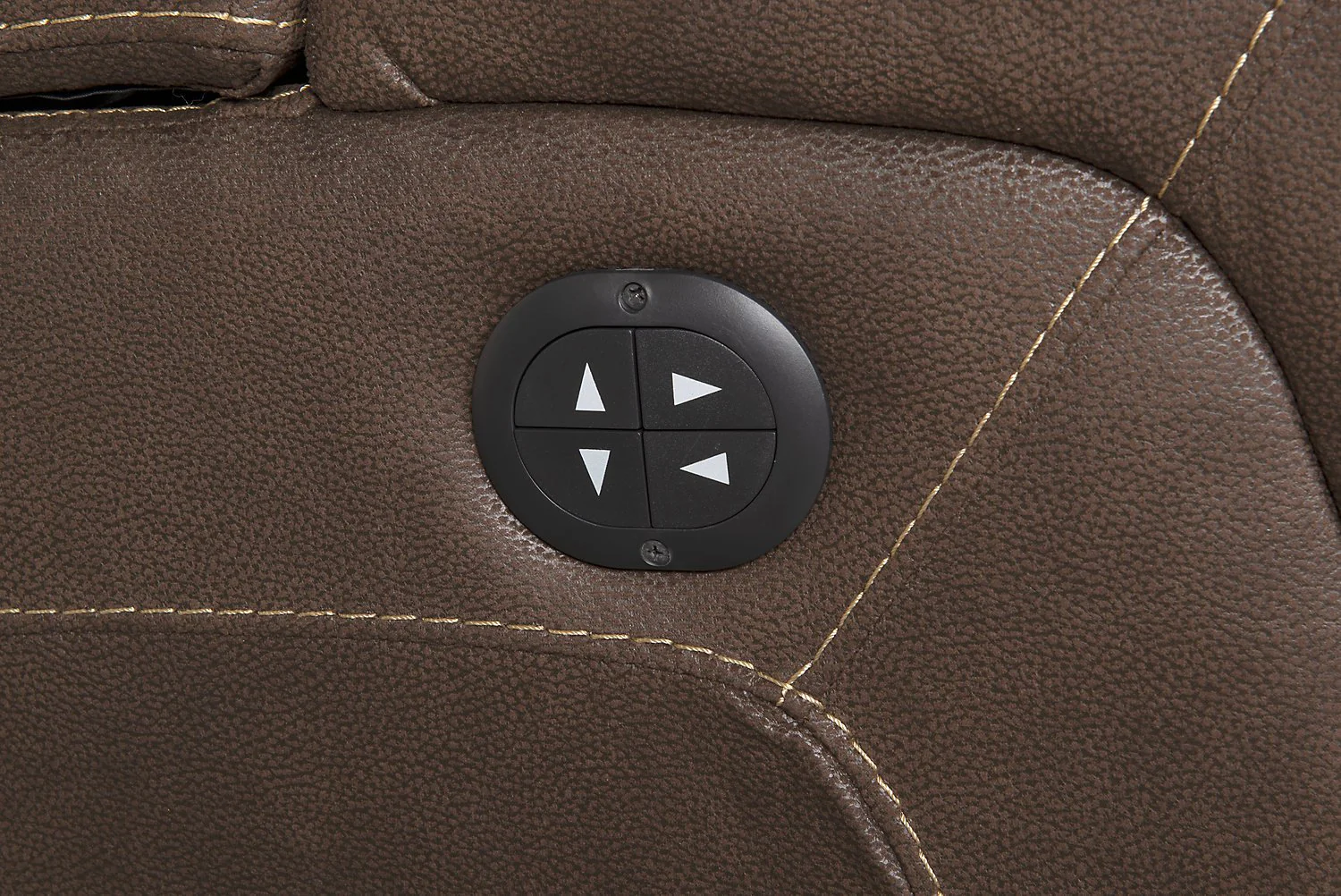 Terrell Faux Suede Power Reclining Sofa - Chocolate - Image 9