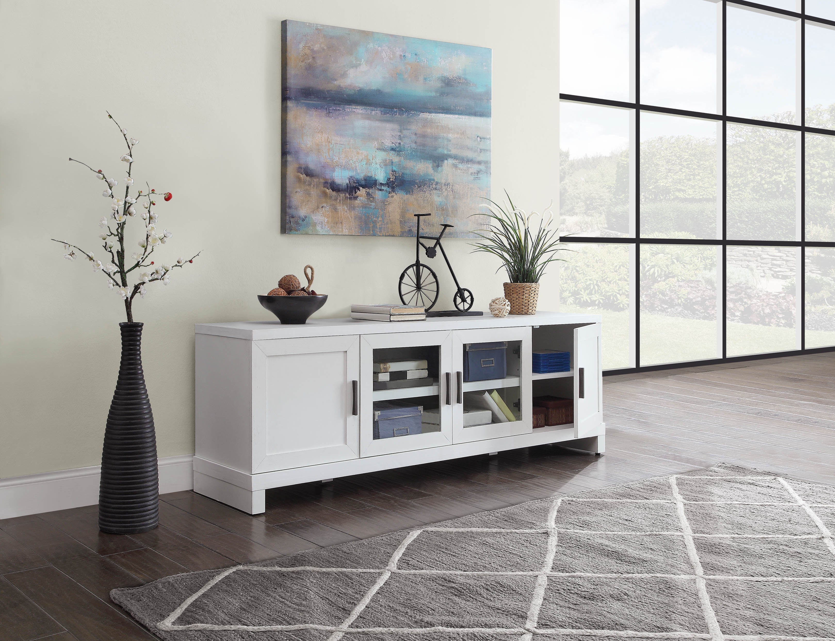 Thompson 65" TV Stand - White - Image 5