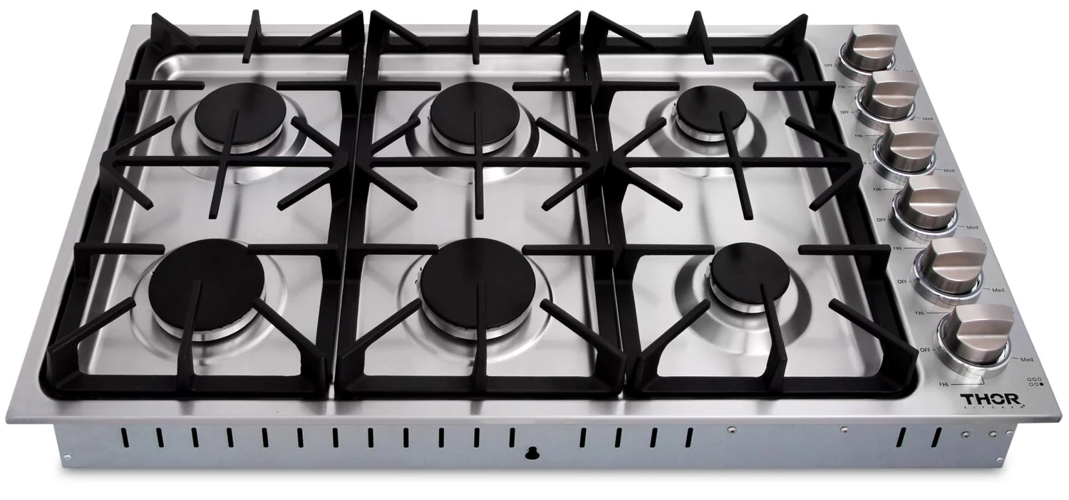 Thor Kitchen 36" Professional 6-Burner Gas Cooktop - TGC3601 - Image 4