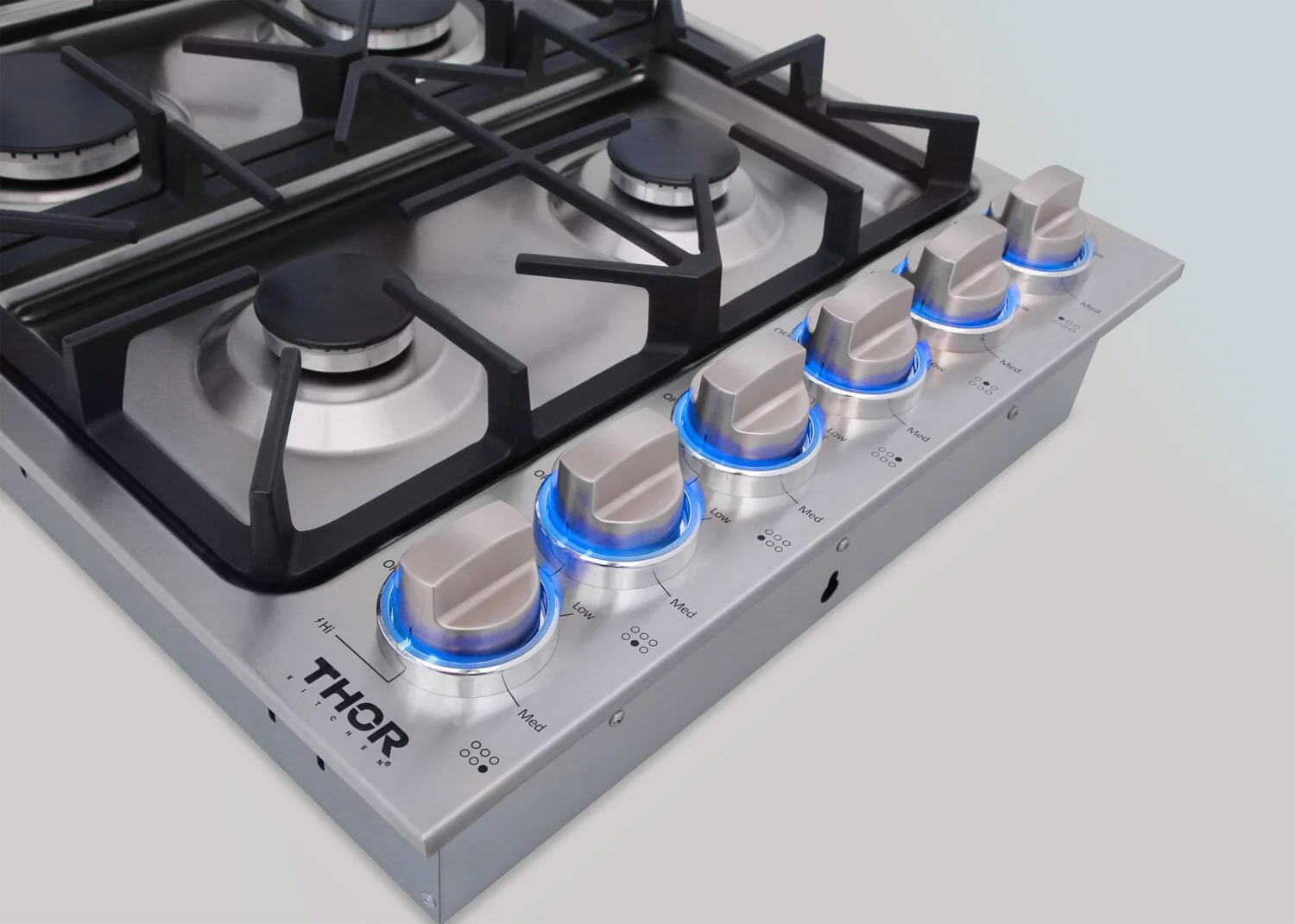 Thor Kitchen 36" Professional 6-Burner Gas Cooktop - TGC3601 - Image 6