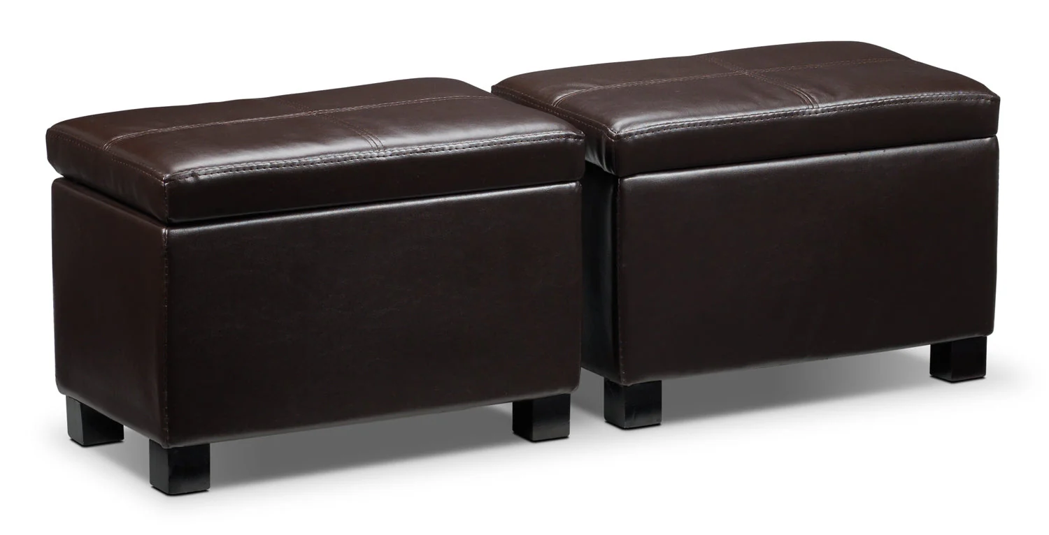Tobin Ottoman - Chocolate - Image 5