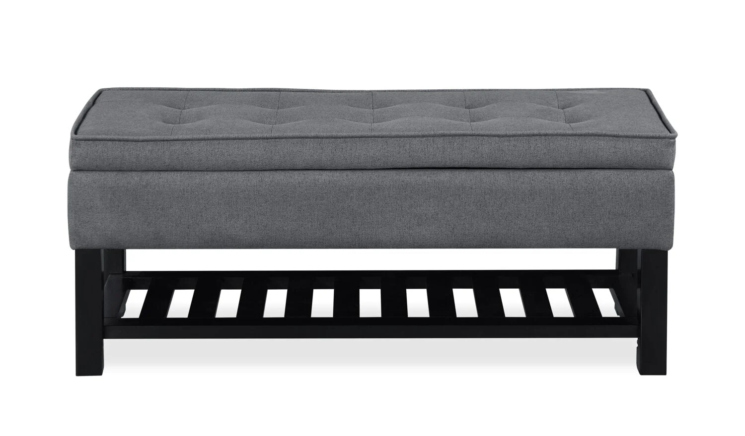 Troyer Storage Bench - Dark Grey - Image 3