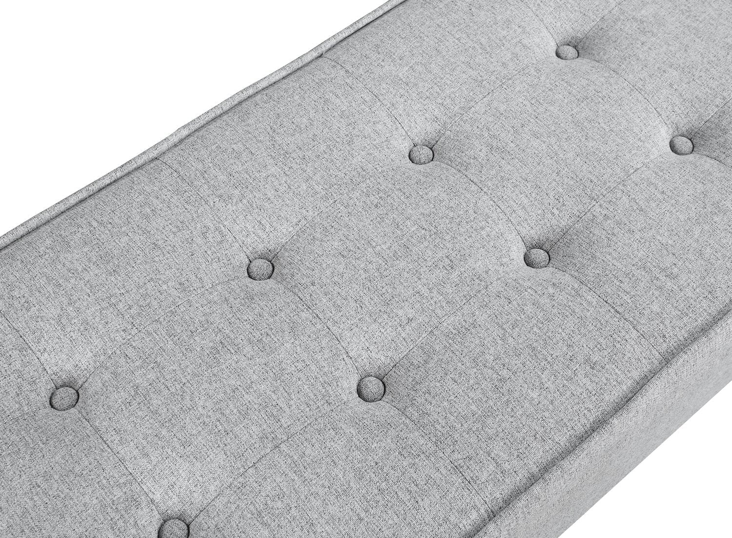 Troyer Storage Bench - Light Grey - Image 4