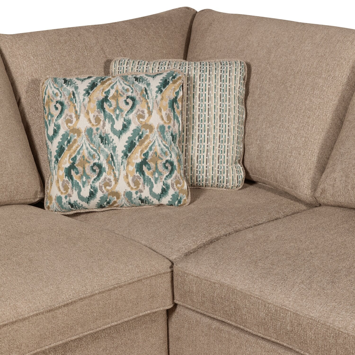 Valley 2-Piece Right-Facing Chenille Sectional - Taupe - Image 3
