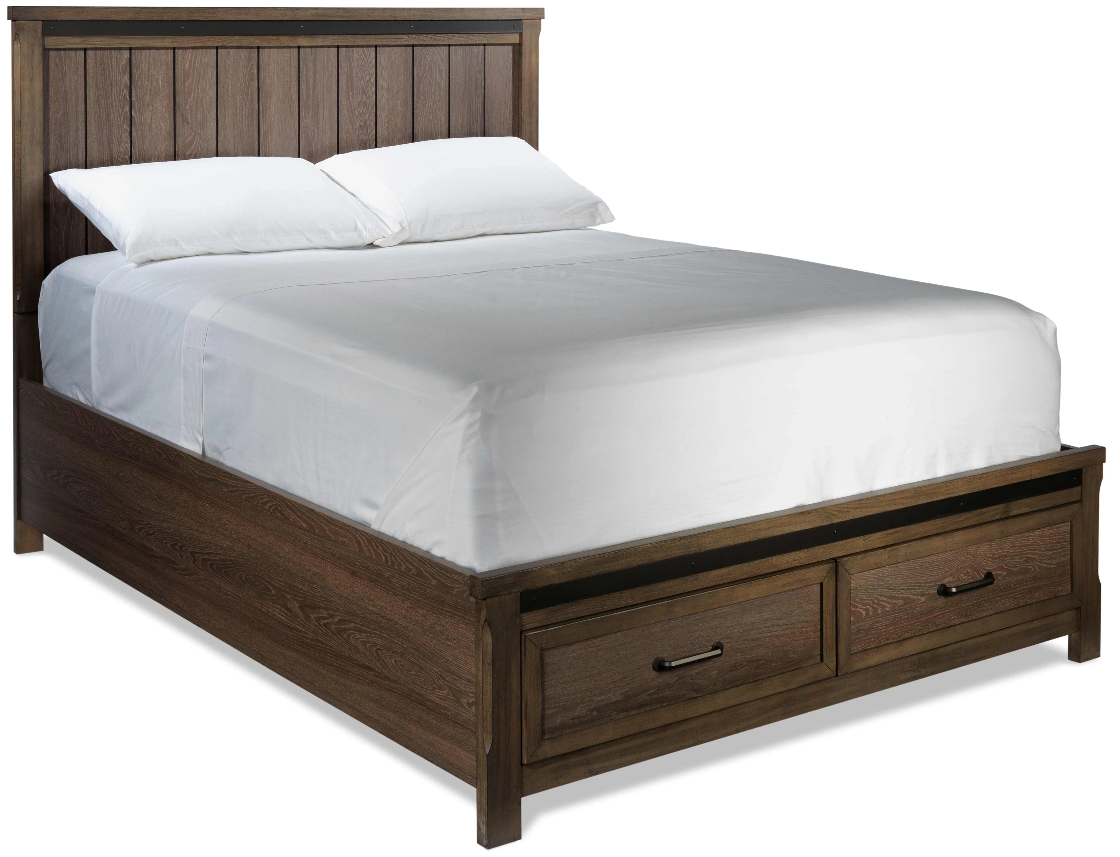 Verdandi King Bed - Rustic Oak - Image 2
