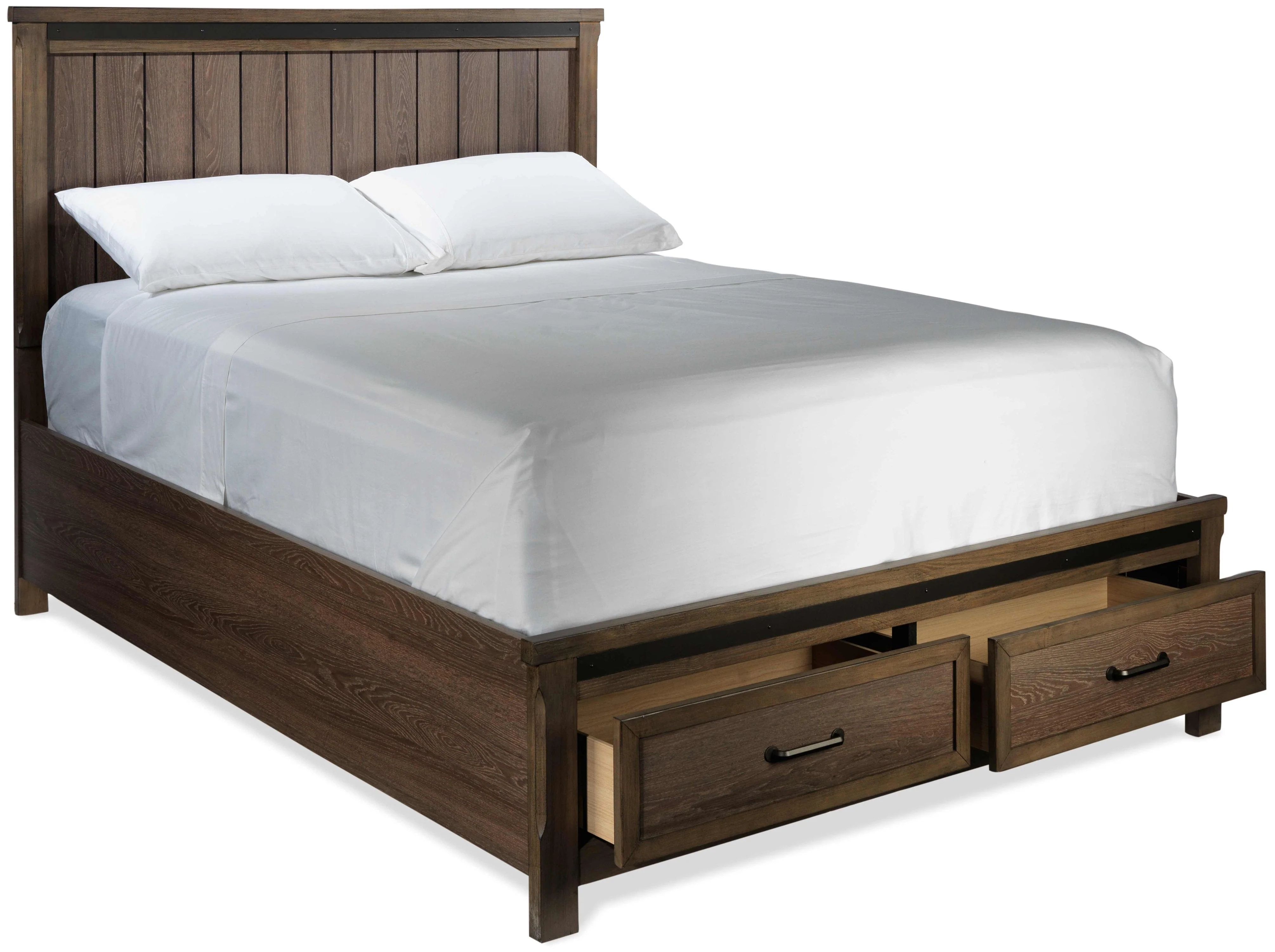 Verdandi Queen Bed - Rustic Oak - Image 6