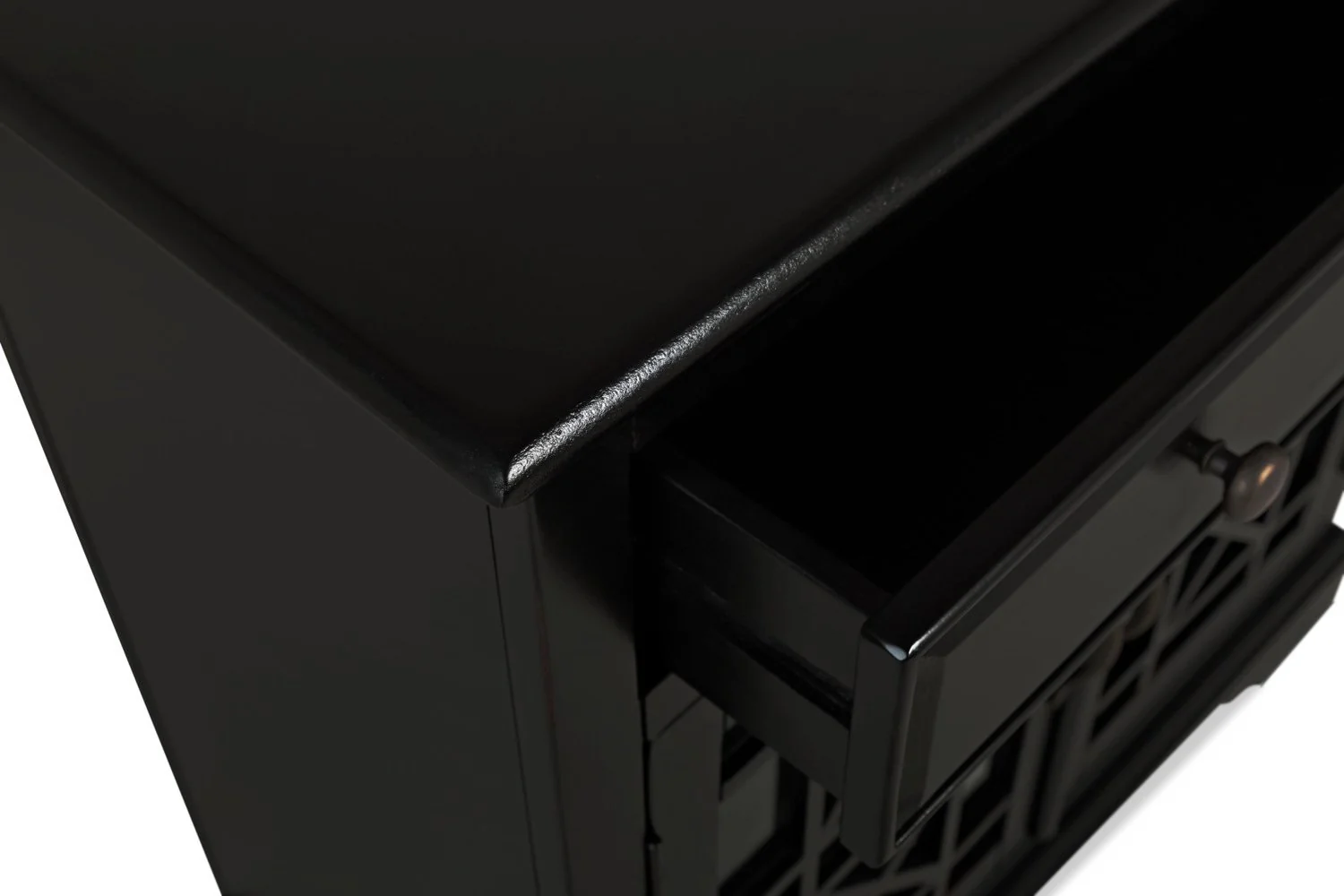 Verona Accent Cabinet - Black - Image 5