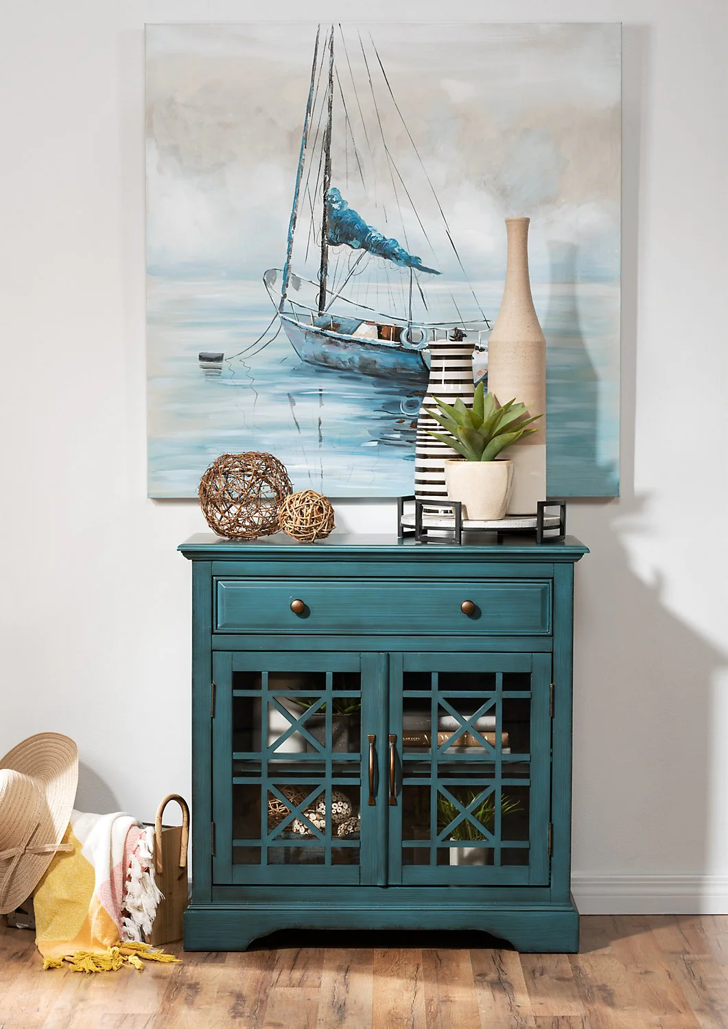 Verona Accent Cabinet - Blue - Image 7