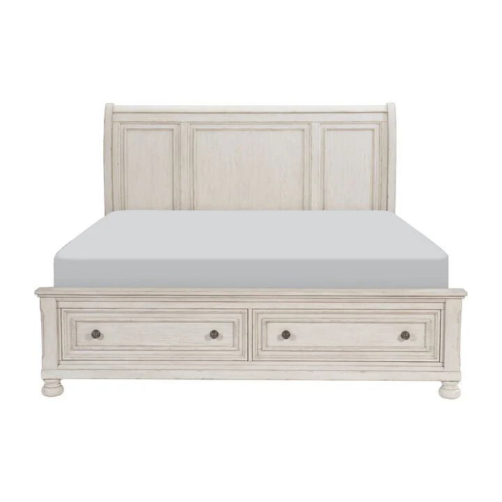 Viola King Bed - Antique White - Image 3