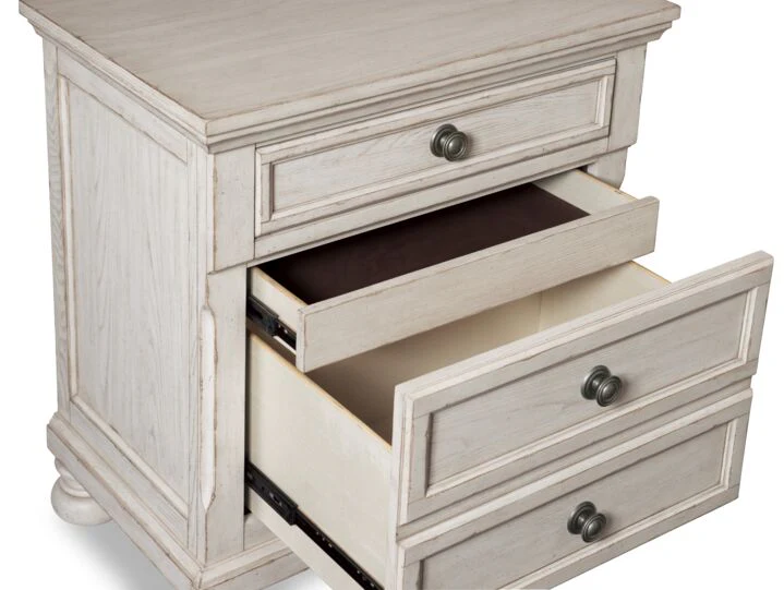 Viola Night Table - Antique White - Image 4