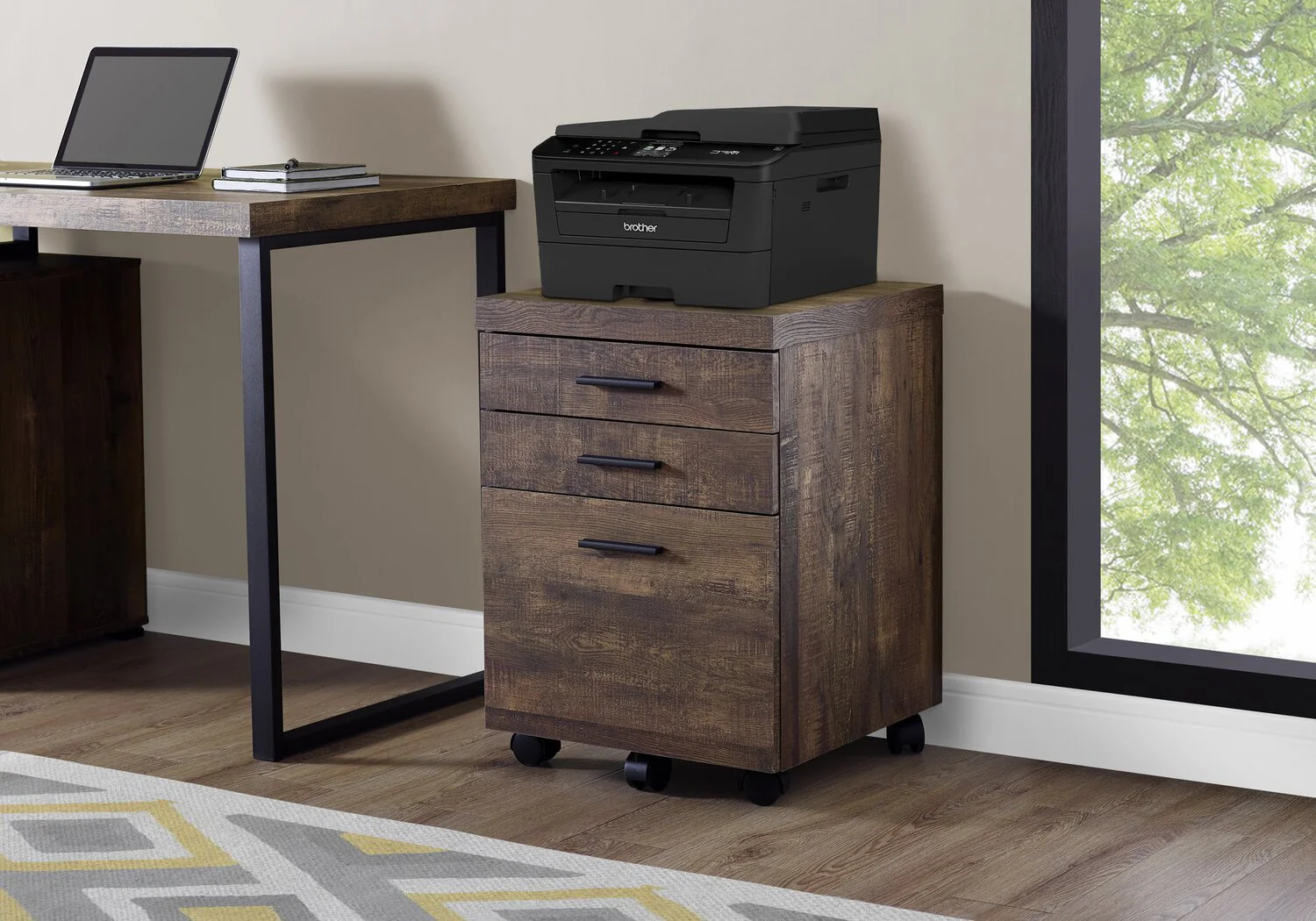 Walcourt Filing Cabinet - Brown - Image 3