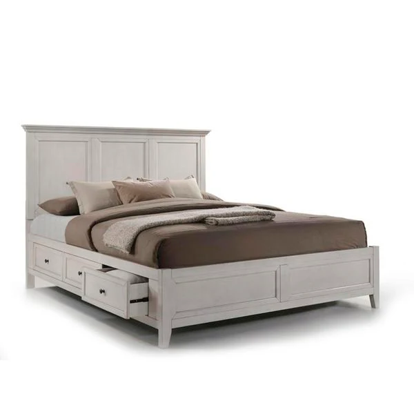 Wendell Queen Storage Bed - Antique White