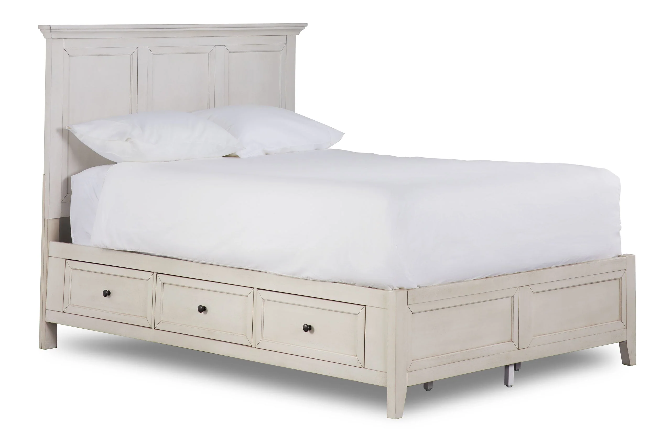 Wendell King Storage Bed - Antique White - Image 3