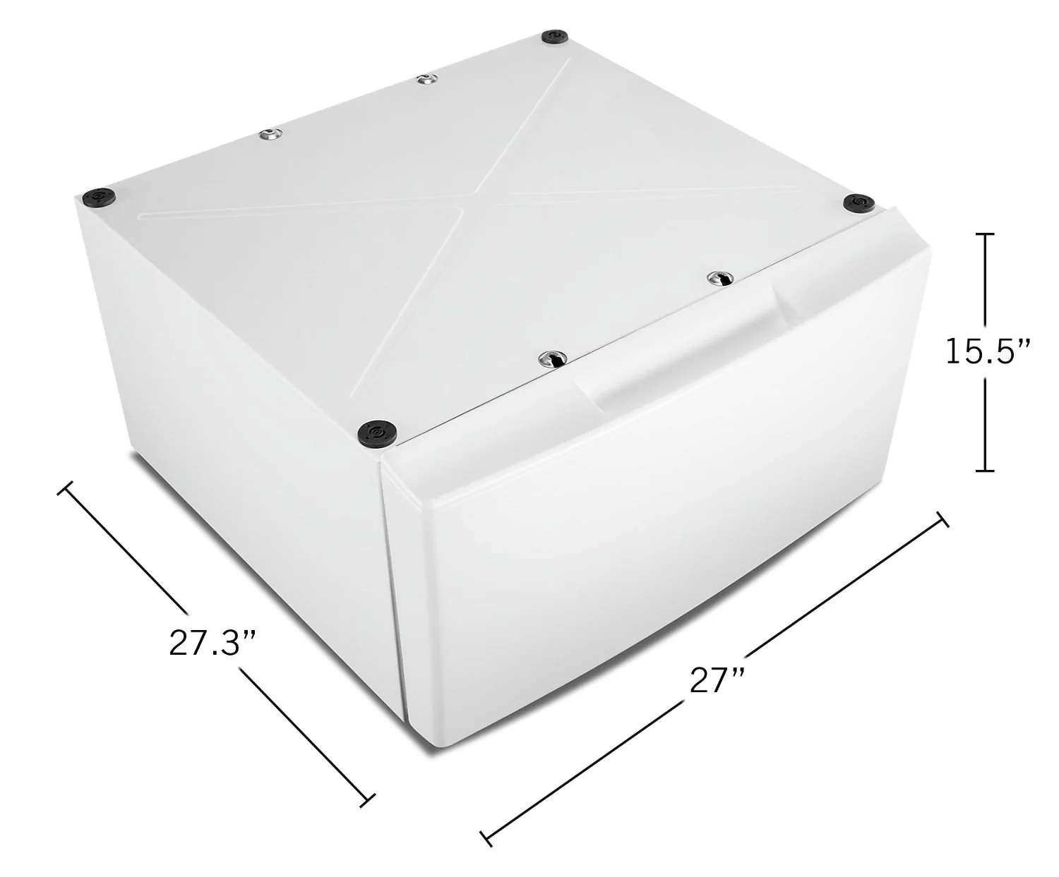Whirlpool 15.5" Pedestal for Front Load Washer and Dryer with Storage - WFP2715HW - Image 4