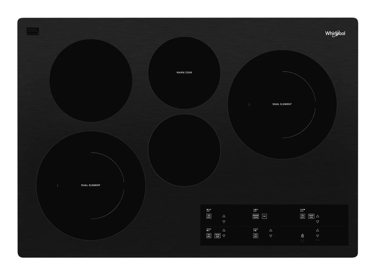 Whirlpool 30" Electric Ceramic Glass Cooktop - WCE97US0KB