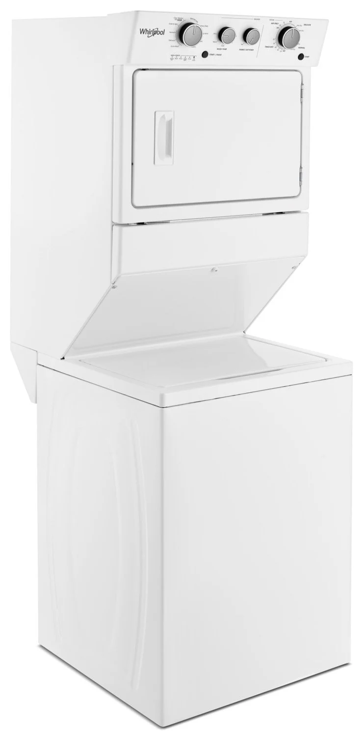 Whirlpool® 4.0 cu.ft Gas Stacked Laundry Center 9 Wash cycles and AutoDry™ - WGT4027HW - Image 3