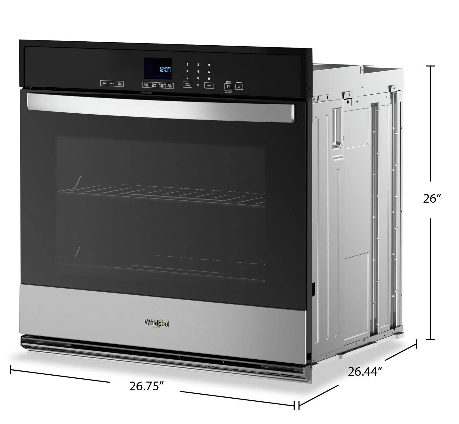 Whirlpool 4.3 Cu. Ft. Single Wall Oven with Self-Clean - WOES3027LS - Image 6