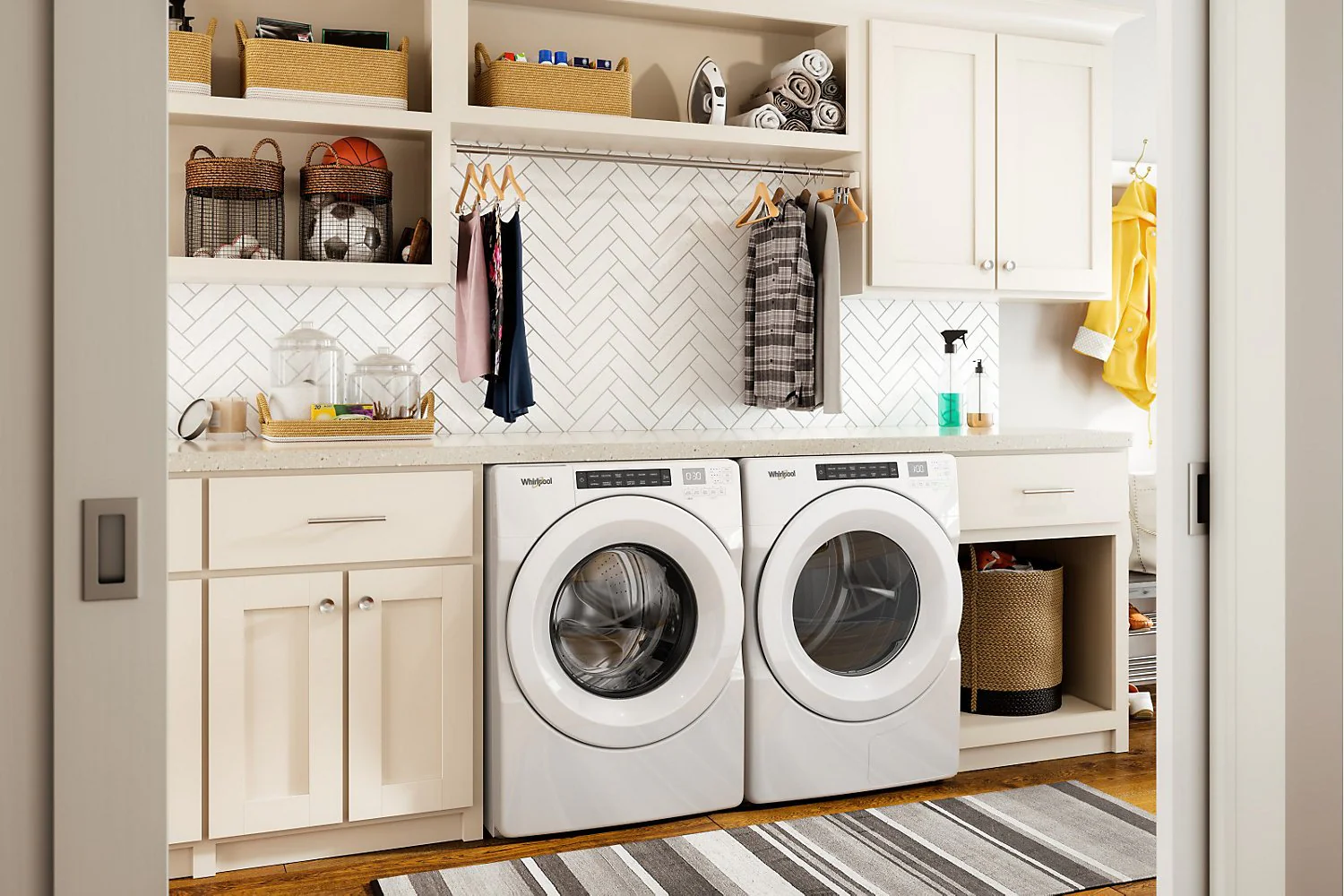 Whirlpool 5.0 Cu. Ft. Front-Load Washer and 7.4 Cu. Ft. Electric Dryer - White - Image 3