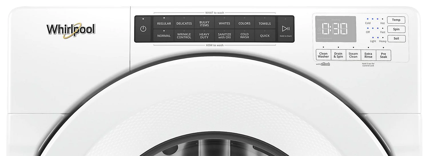 Whirlpool 5.0 Cu. Ft. Front-Load Washer and 7.4 Cu. Ft. Electric Dryer - White - Image 6