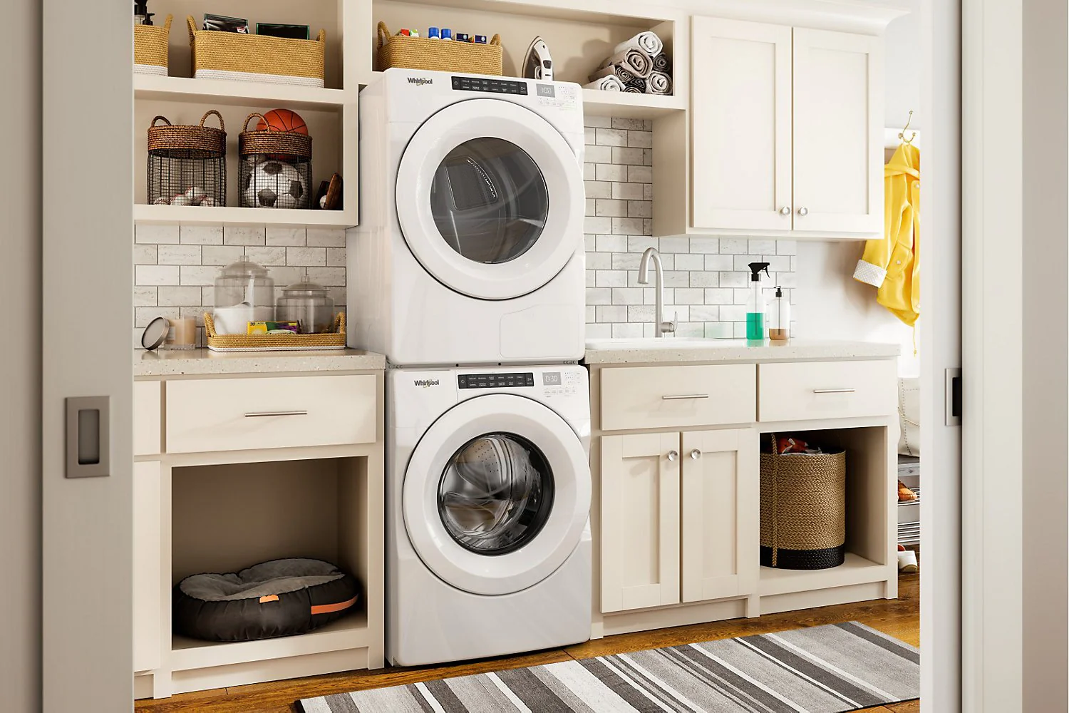 Whirlpool 5.0 Cu. Ft. Front-Load Washer and 7.4 Cu. Ft. Electric Front-Load Dryer - White - Image 4