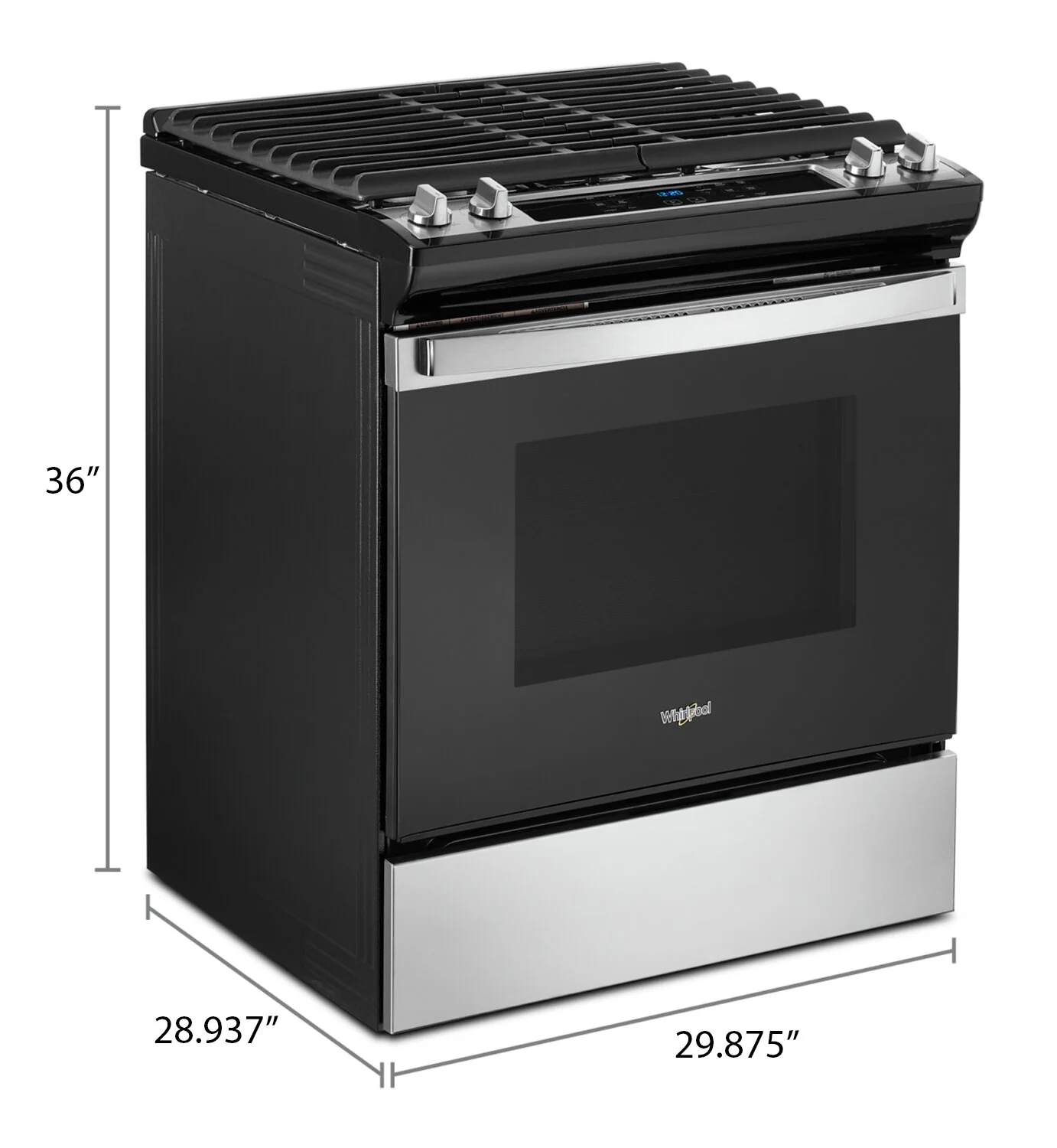 Whirlpool 5 Cu. Ft. Gas Range with Frozen Bake™ - WEG515S0LS - Image 9