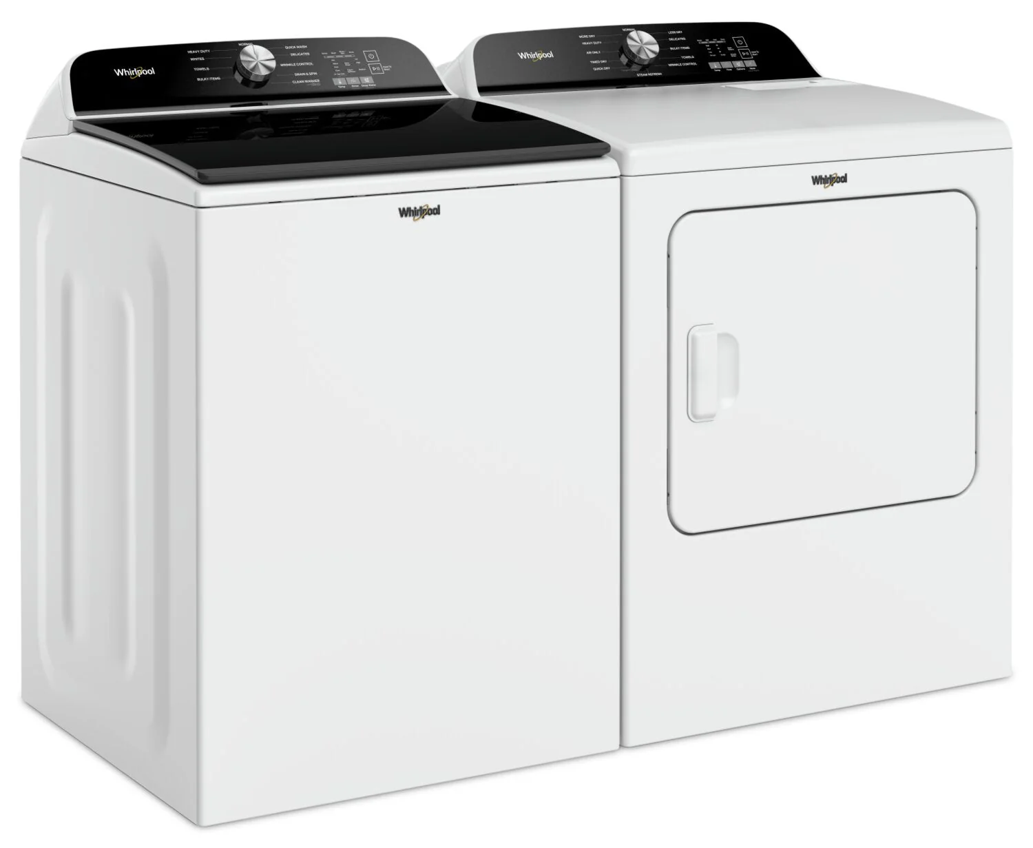 Whirlpool 6.1 Cu. Ft. Top-Load Washer with Removable Agitator and 7 Cu. Ft. Electric Dryer - WTW6157W/YWED615W - Image 4