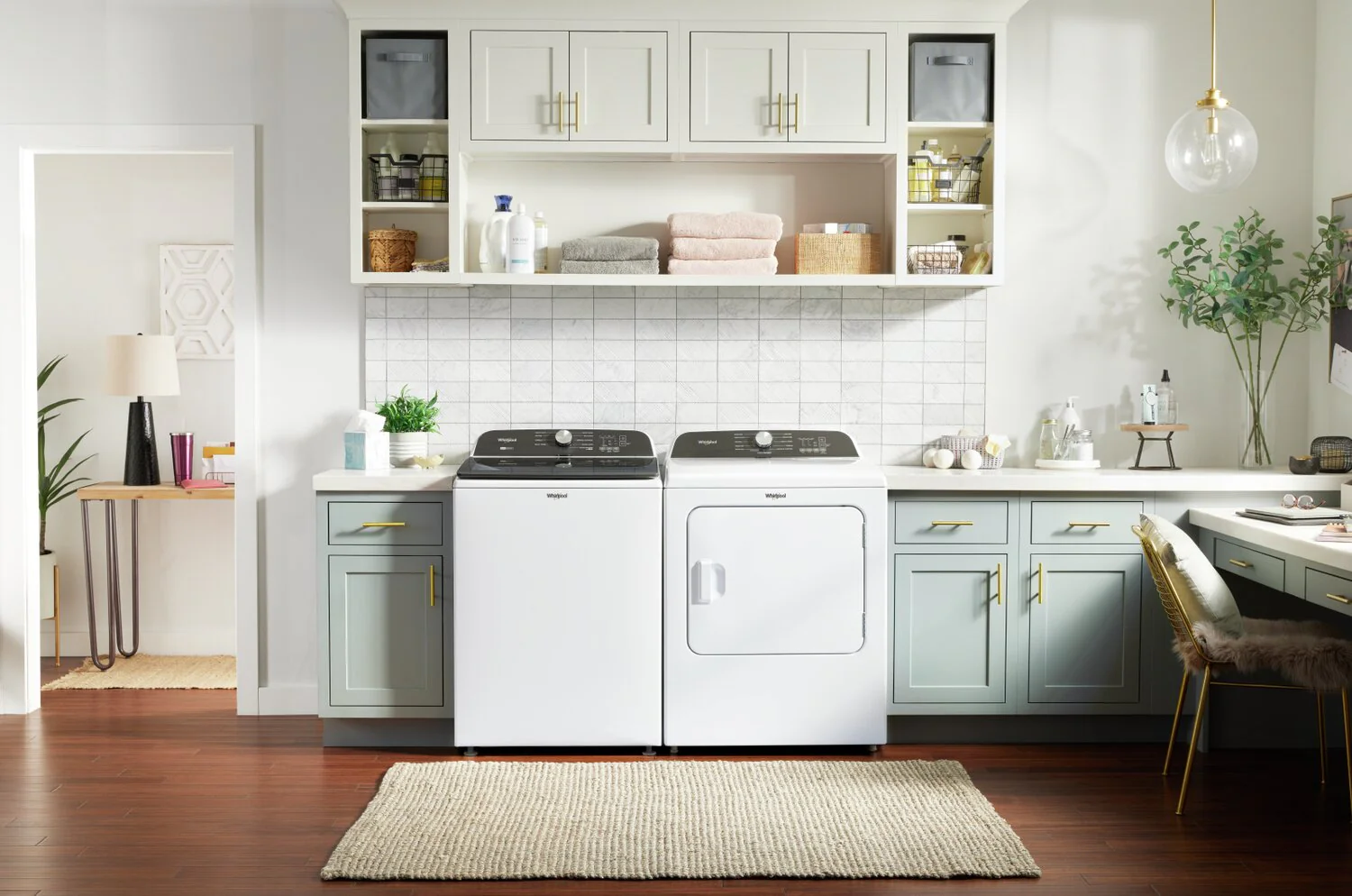 Whirlpool 6.1 Cu. Ft. Top-Load Washer with Removable Agitator and 7 Cu. Ft. Electric Dryer - WTW6157W/YWED615W - Image 7