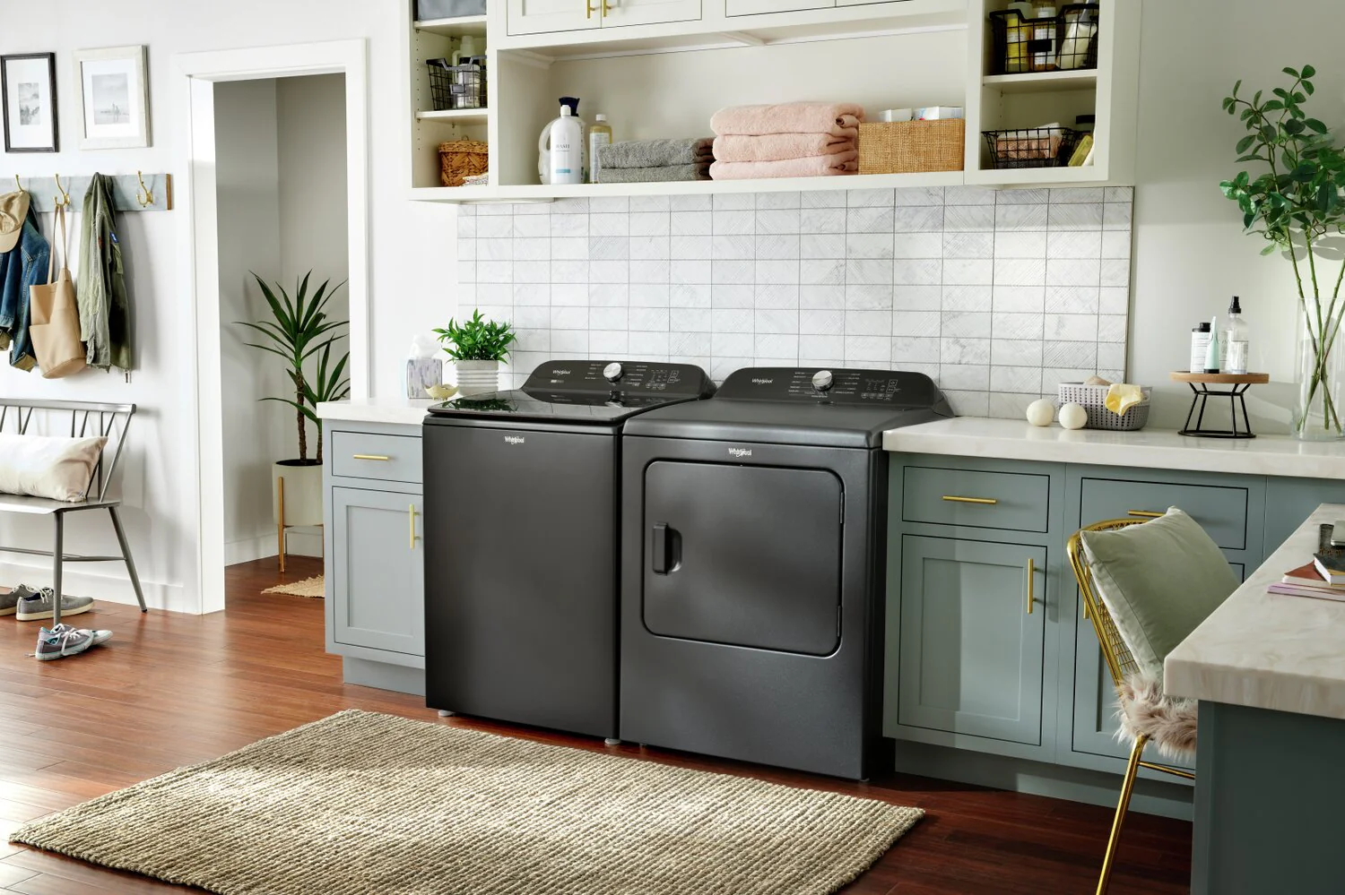 Whirlpool 6.1 Cu. Ft. Top-Load Washer with Removable Agitator and 7 Cu. Ft. Gas Dryer - WTW6157B/WGD6150B - Image 8