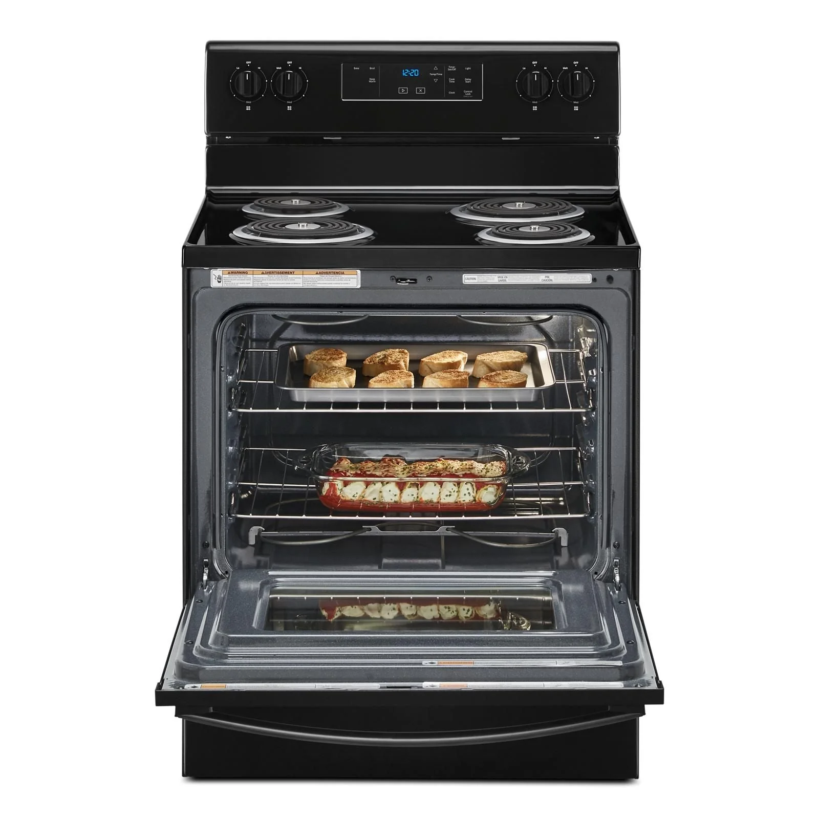 Whirlpool Black Freestanding Electric Range (4.8 Cu. Ft.) - YWFC150M0JB - Image 4