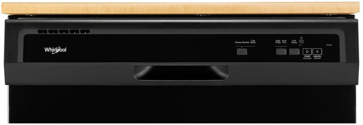Whirlpool Black Portable 24" Dishwasher - WDP370PAHB - Image 3