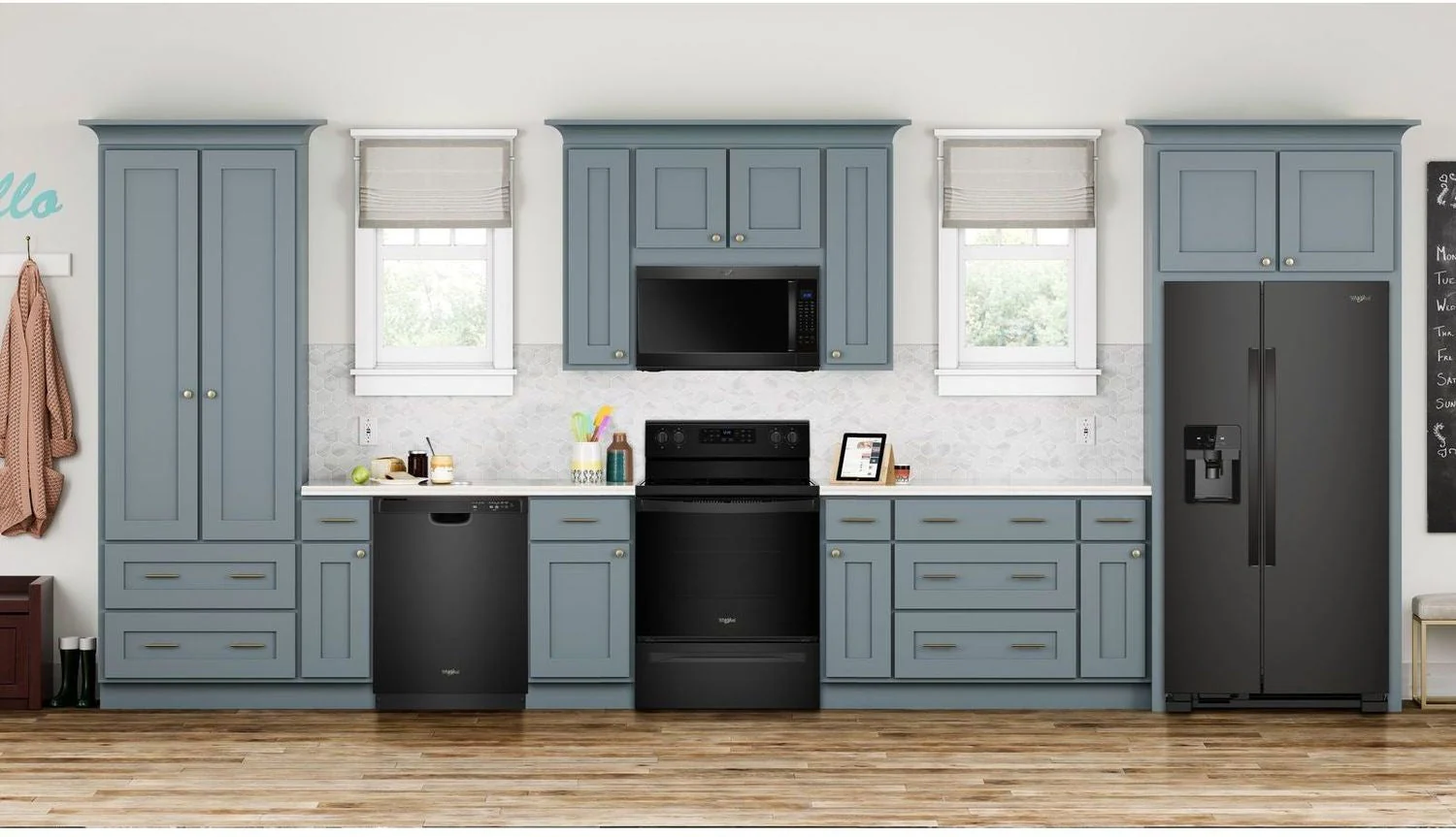 Whirlpool Black Side-by-Side Refrigerator (21 Cu. Ft.) - WRS321SDHB - Image 2