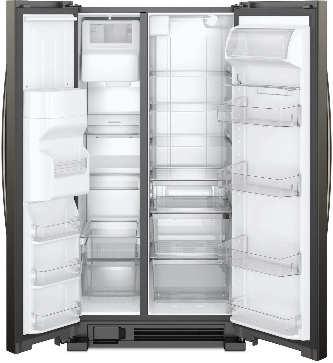 Whirlpool Black Stainless Steel Side-by-Side Refrigerator (21 Cu. Ft.) - WRS321SDHV - Image 5