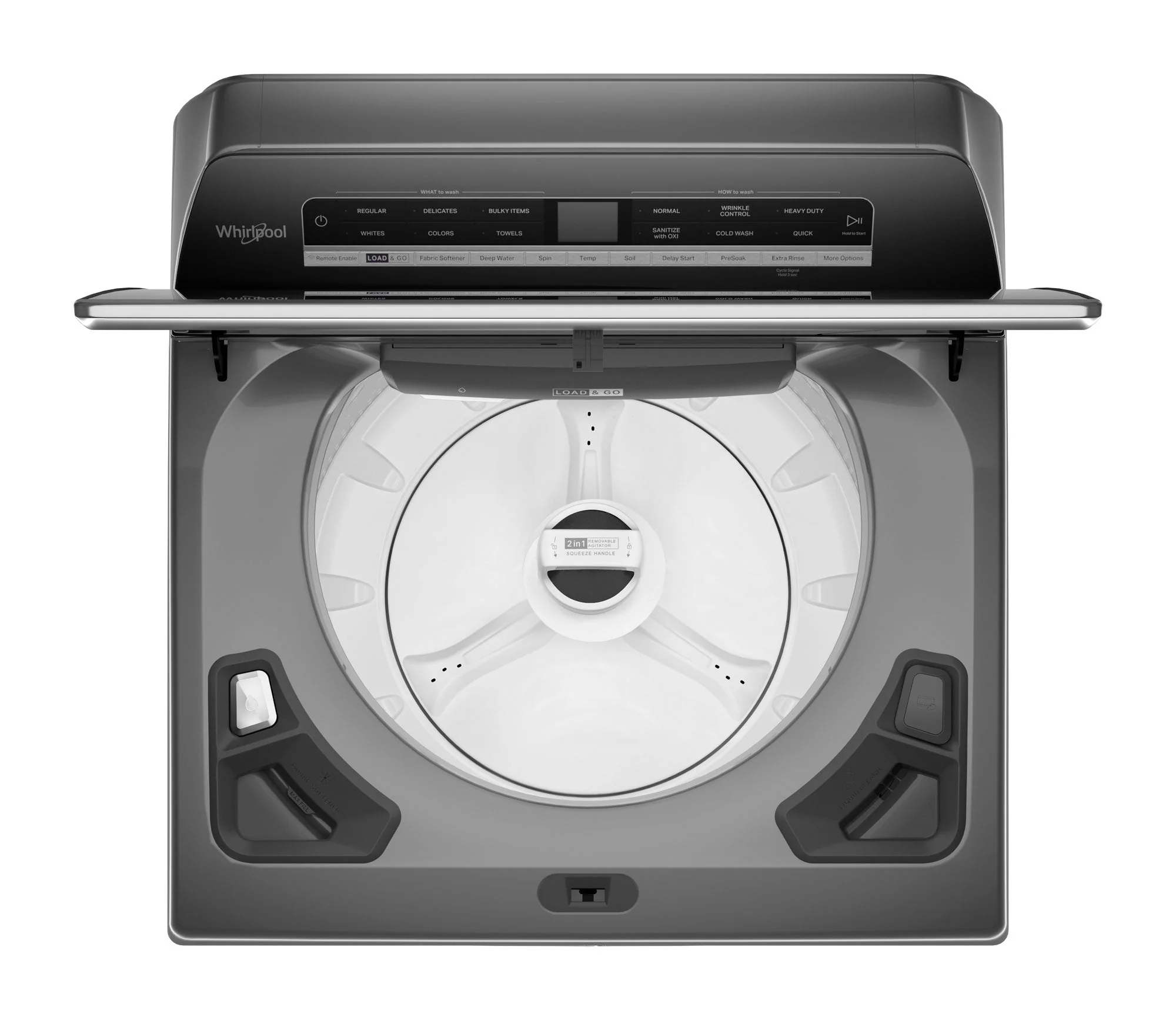 Whirlpool Chrome Shadow Top Load Washer with 2 in 1 Removeable Agitator (6.0 Cu Ft) - WTW8127LC - Image 4