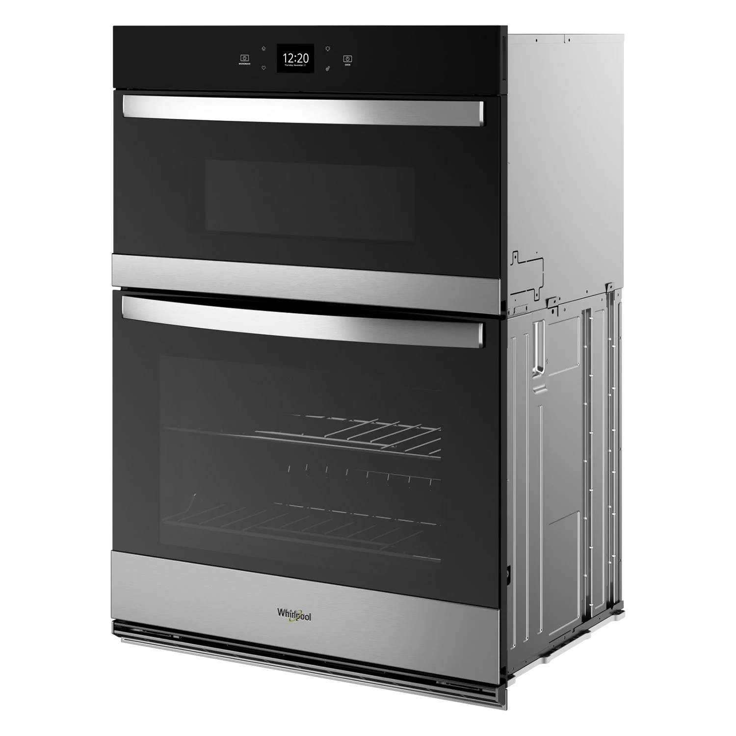 Whirlpool Fingerprint Resistant Stainless Steel Combo Wall Oven (5.70 Cu Ft) - WOEC5027LZ - Image 2