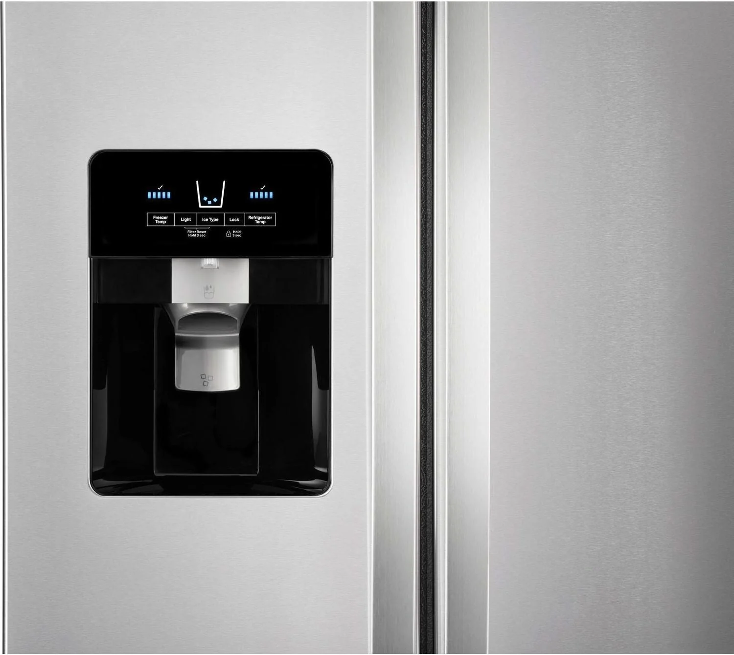 Whirlpool Monochromatic Stainless Steel Side-by-Side Refrigerator (25 Cu. Ft.) - WRS335SDHM - Image 4