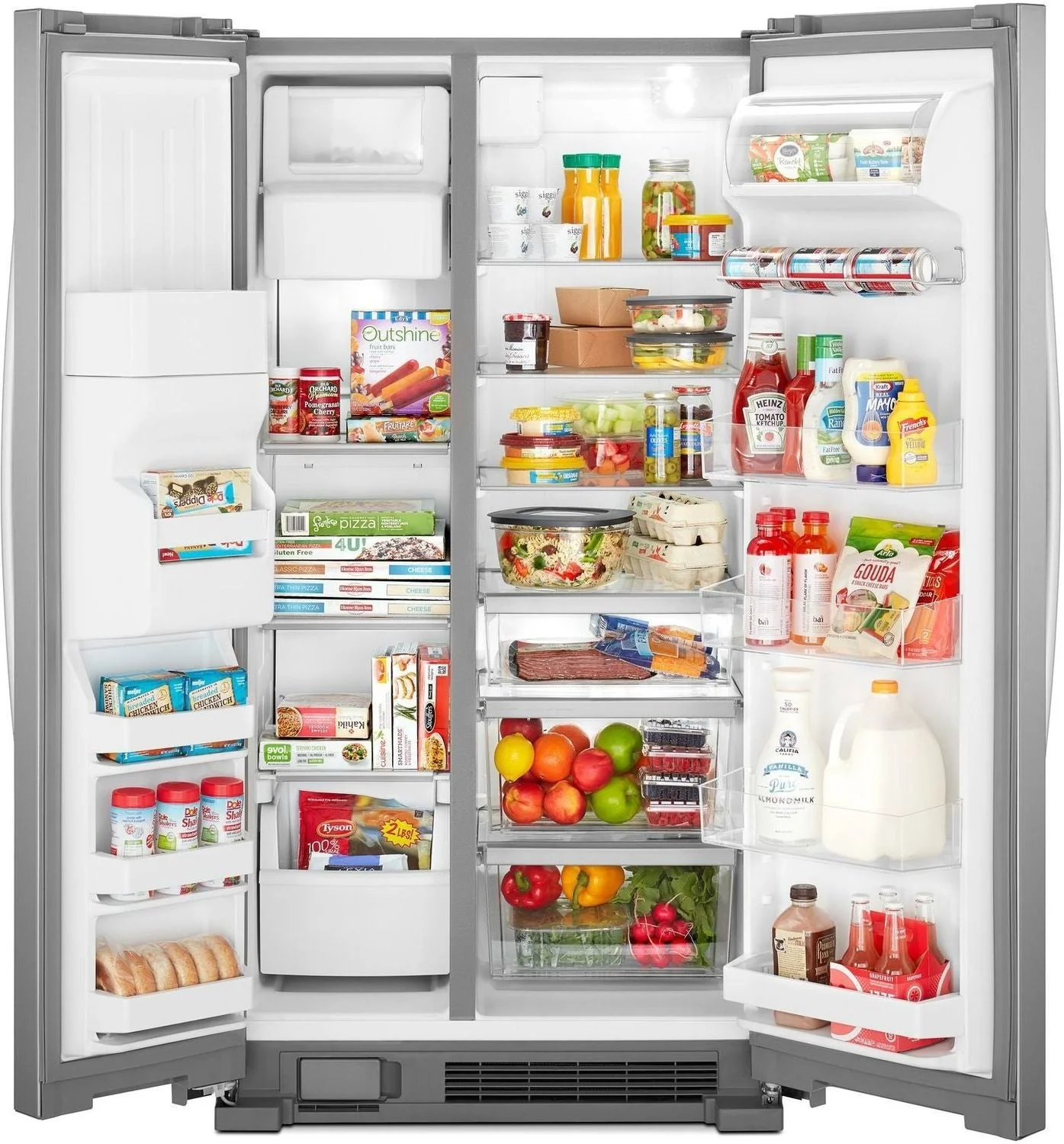Whirlpool Stainless Steel Side-by-Side Refrigerator (21.4 Cu. Ft.) - WRS321SDHZ - Image 5