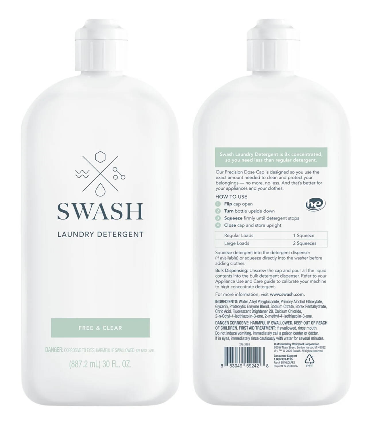 Whirlpool Swash® Free & Clear Laundry Detergent - SWHLDLFF2B - Image 2
